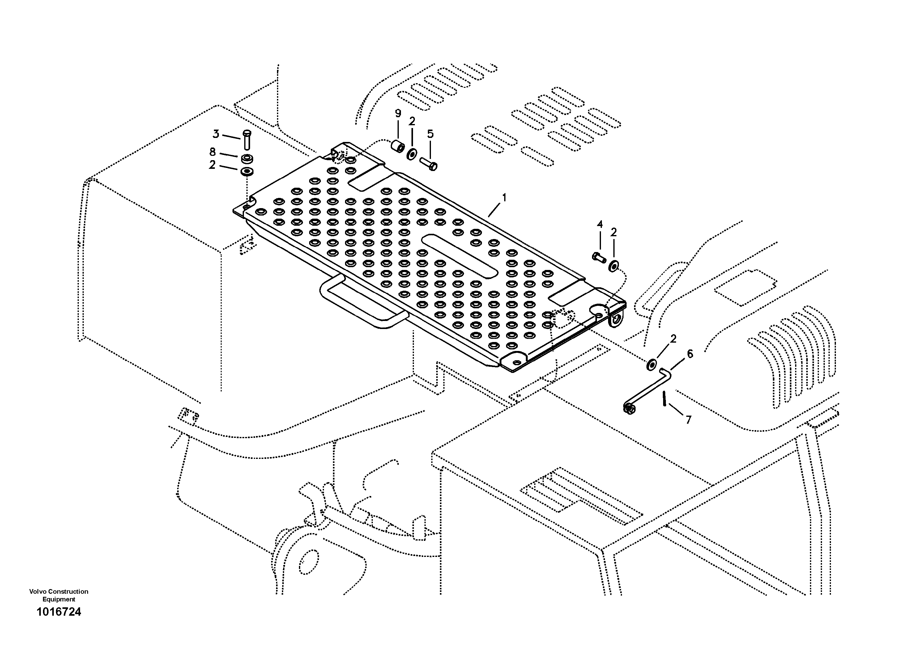 Схема запчастей Volvo EC240B - 5415 Cover, control valve EC240B APPENDIX FX FORESTRY VER