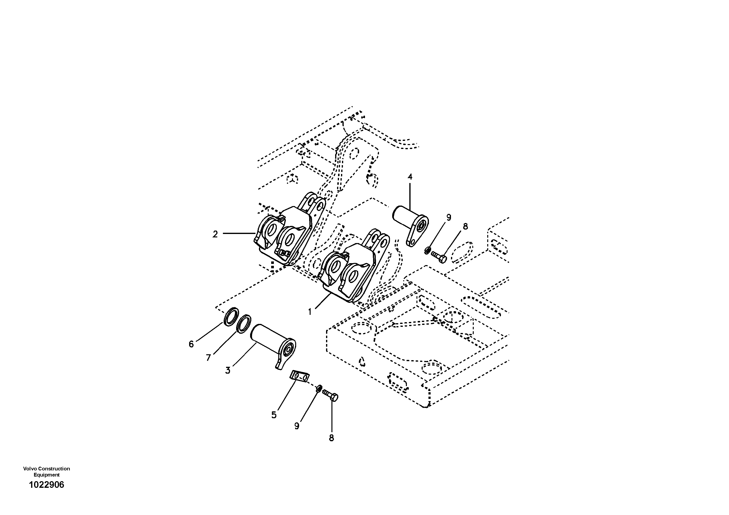 Схема запчастей Volvo EC240B - 7027 Boom elevation EC240B APPENDIX FX FORESTRY VER