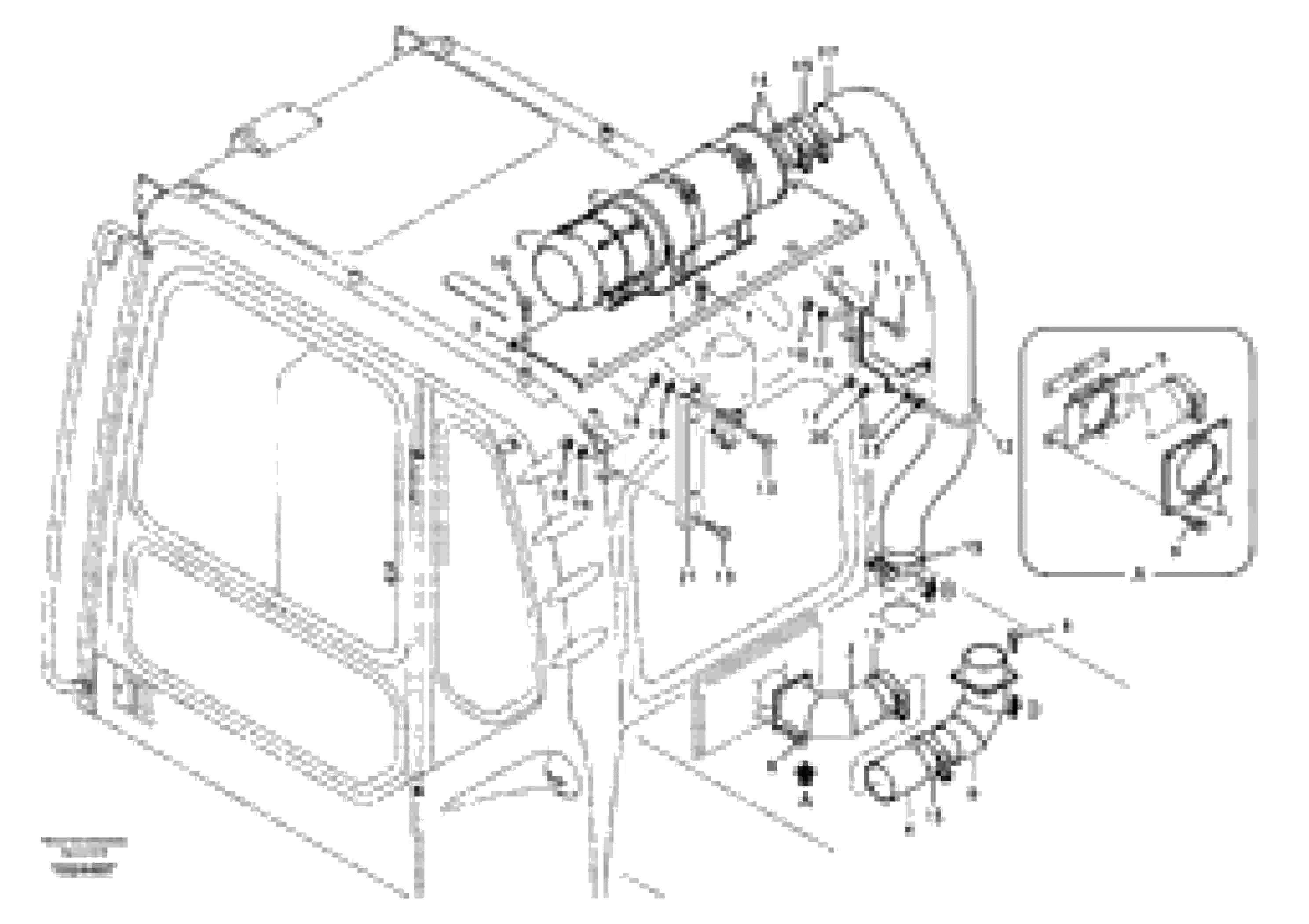 Схема запчастей Volvo EC240B - 35579 Air filter, mounting EC240B SER NO INT 12641- EU & NA 80001-