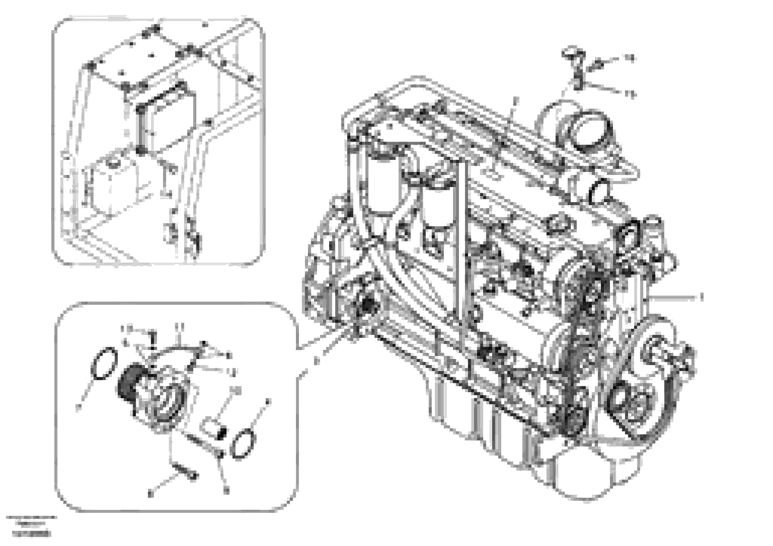 Схема запчастей Volvo EC240B - 47449 Двигатель в сборе EC240B