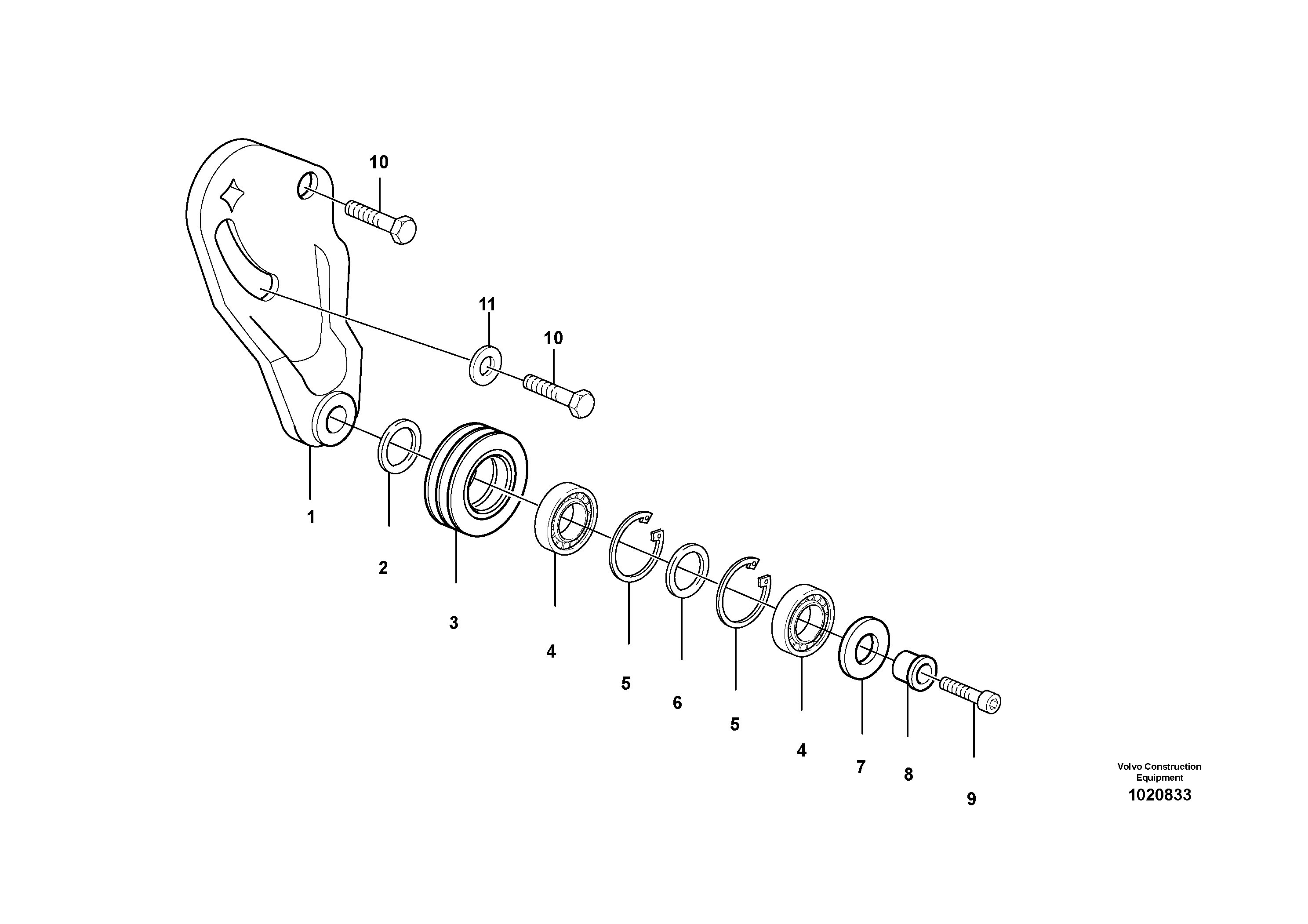 Схема запчастей Volvo EC240B - 6573 Belt transmission EC240B