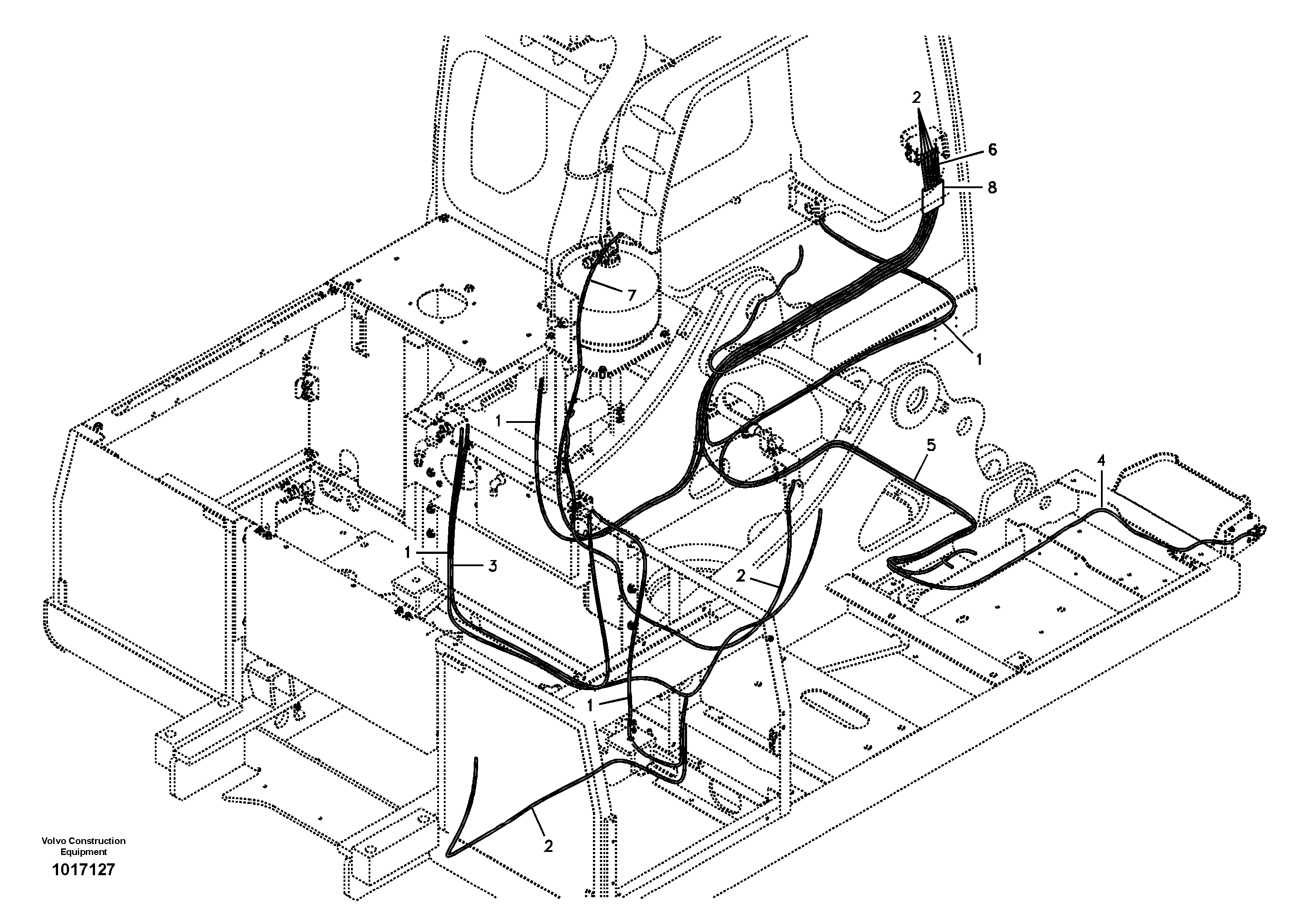 Схема запчастей Volvo EC240B - 57481 Fire extinguisher EC240B SER NO INT 12641- EU & NA 80001-