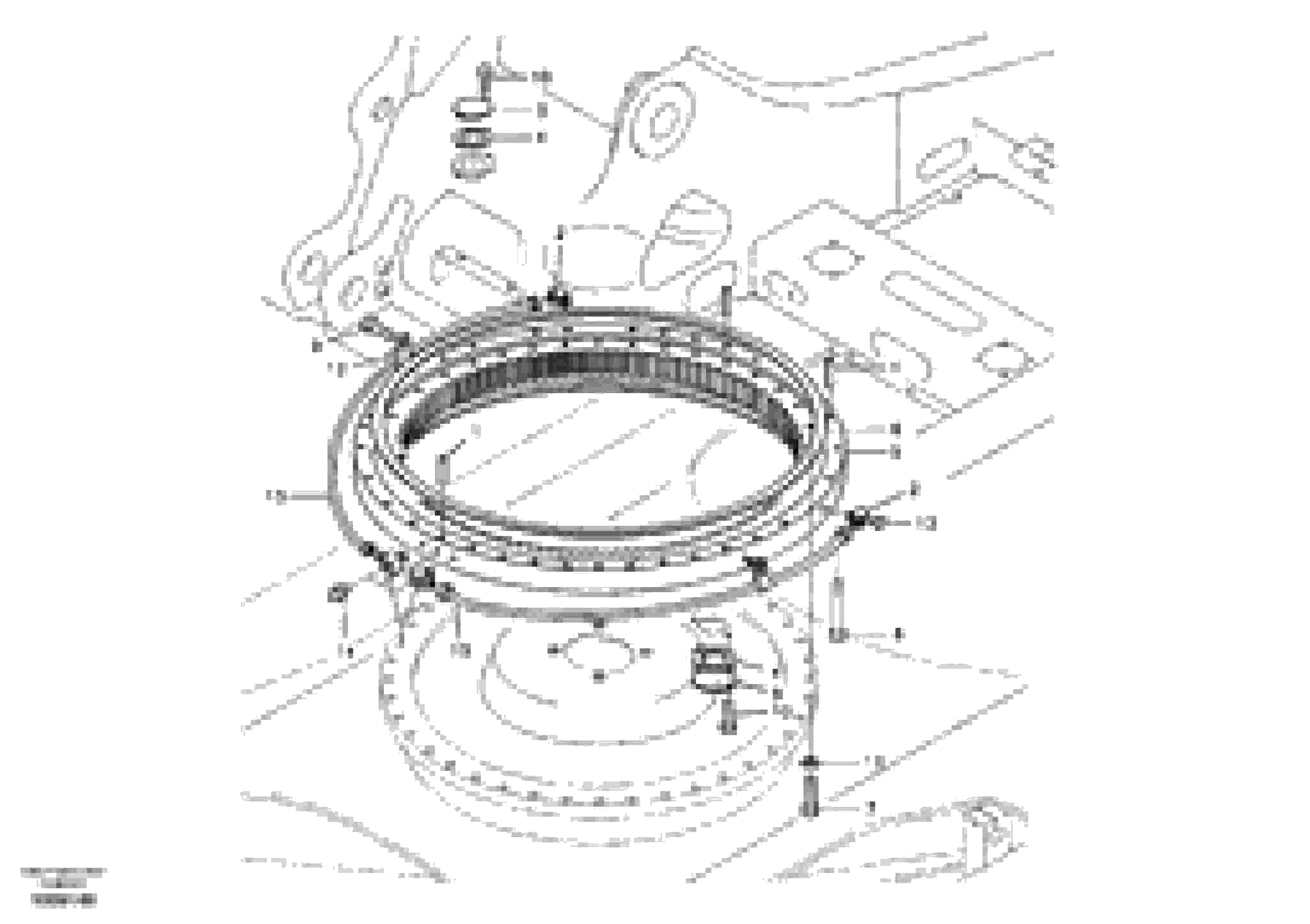 Схема запчастей Volvo EC240B - 1186 Swing system EC240B