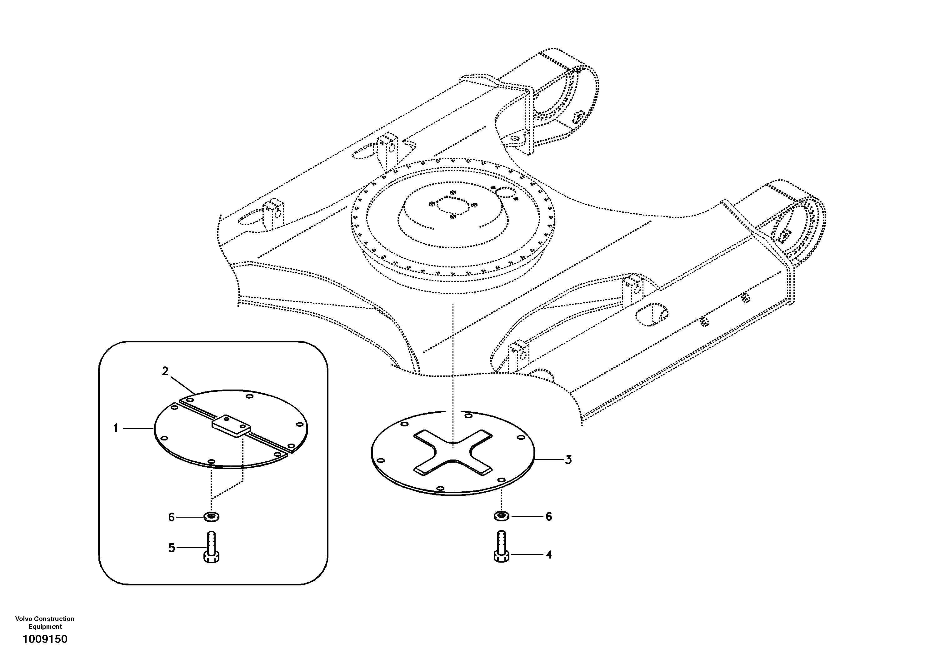 Схема запчастей Volvo EC240B - 15181 Protecting plate EC240B