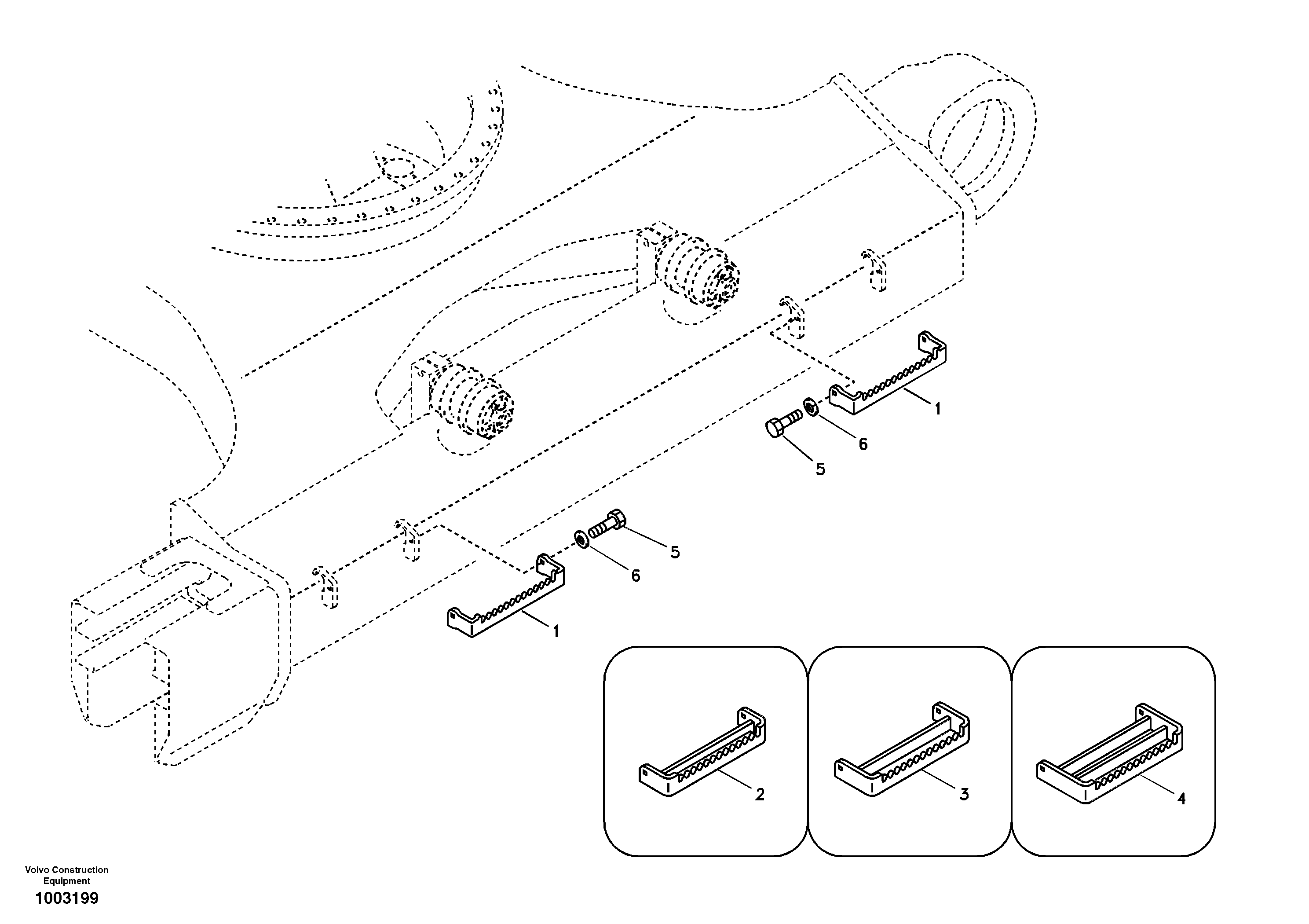 Схема запчастей Volvo EC240B - 13303 Foot step EC240B