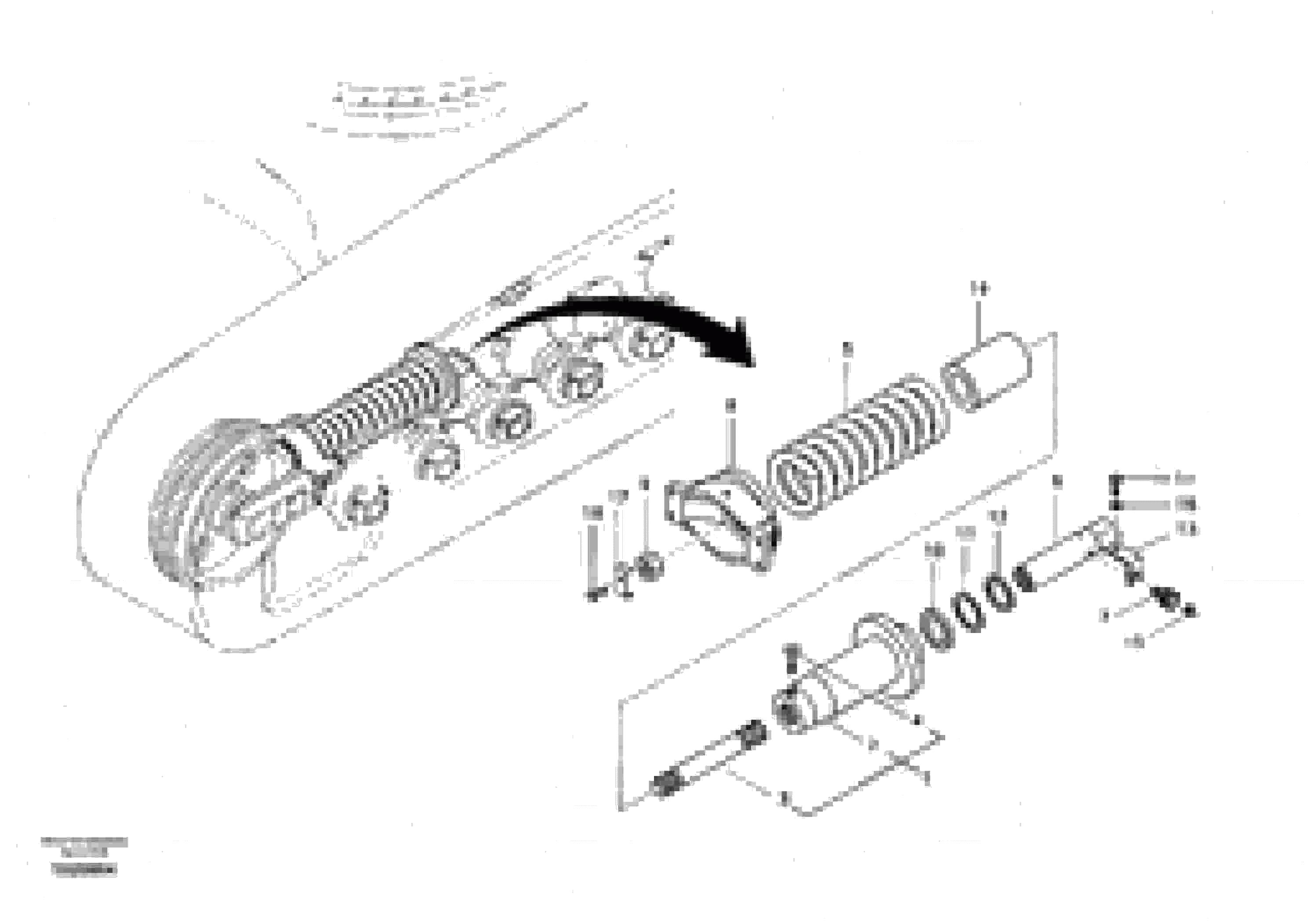 Схема запчастей Volvo EC290B - 27882 Undercarriage, spring package EC290B SER NO INT 13562- EU & NA 80001-