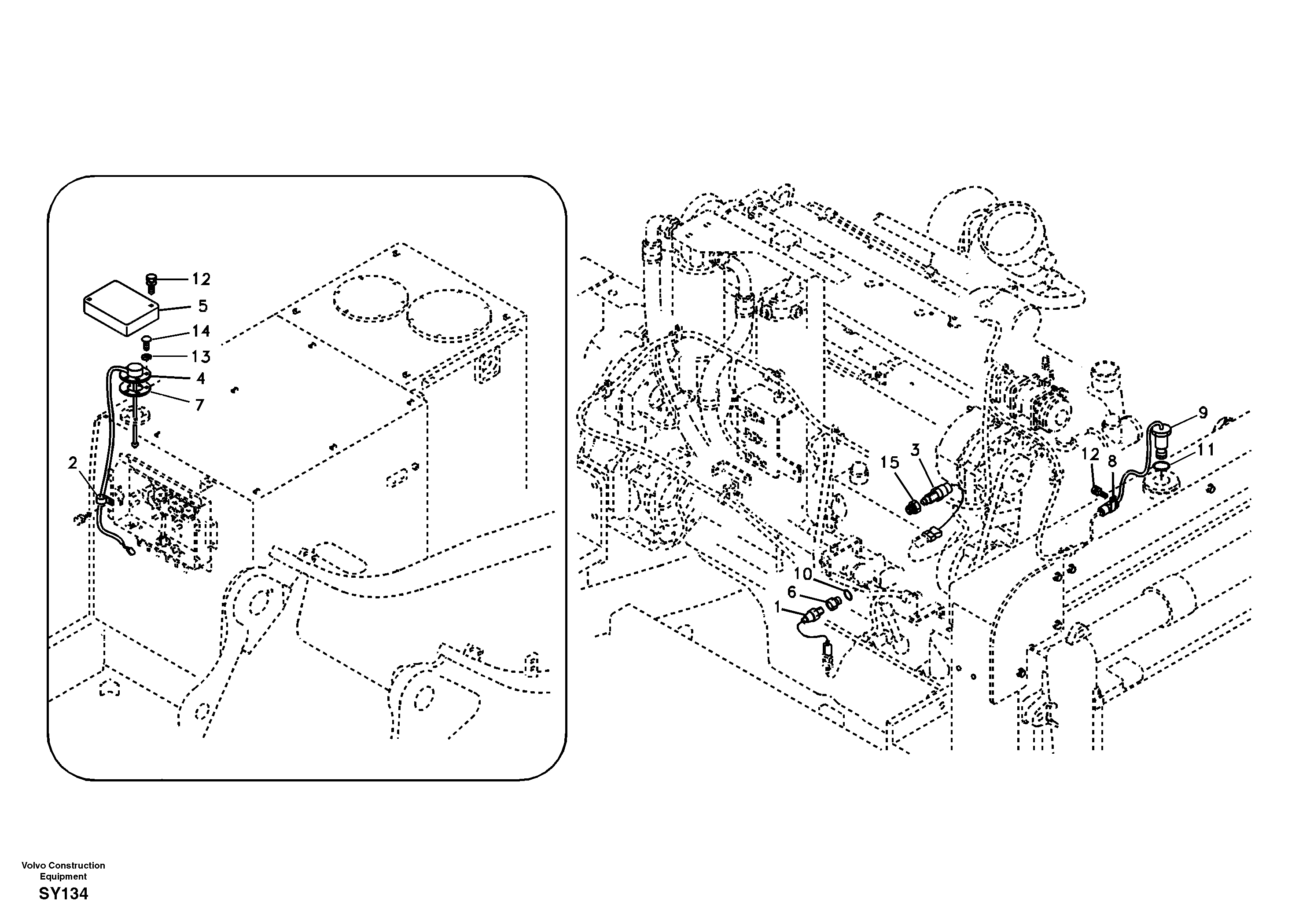 Схема запчастей Volvo EC290B - 40025 Electrical sensor EC290B