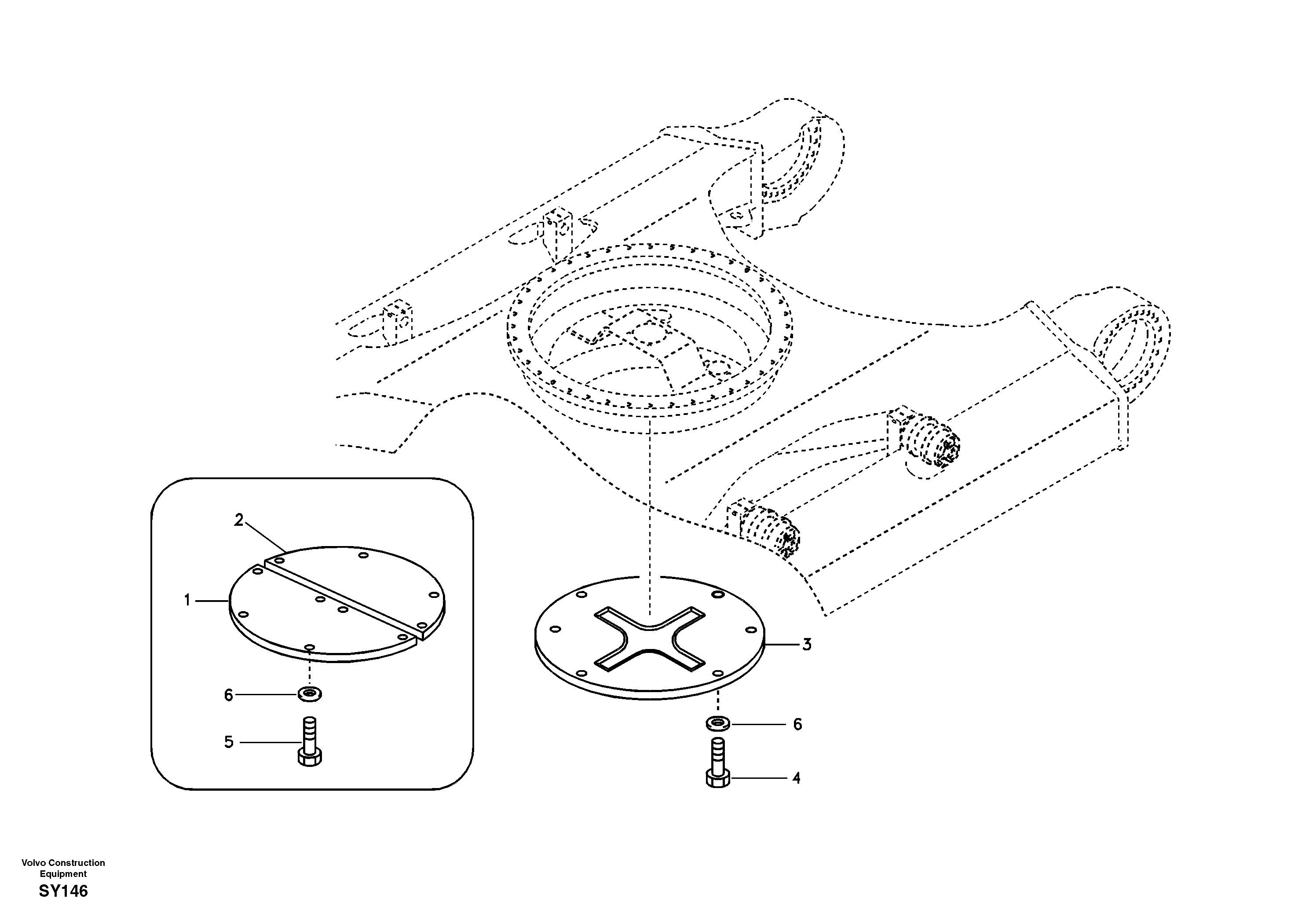 Схема запчастей Volvo EC290B - 13268 Protecting plate EC290B