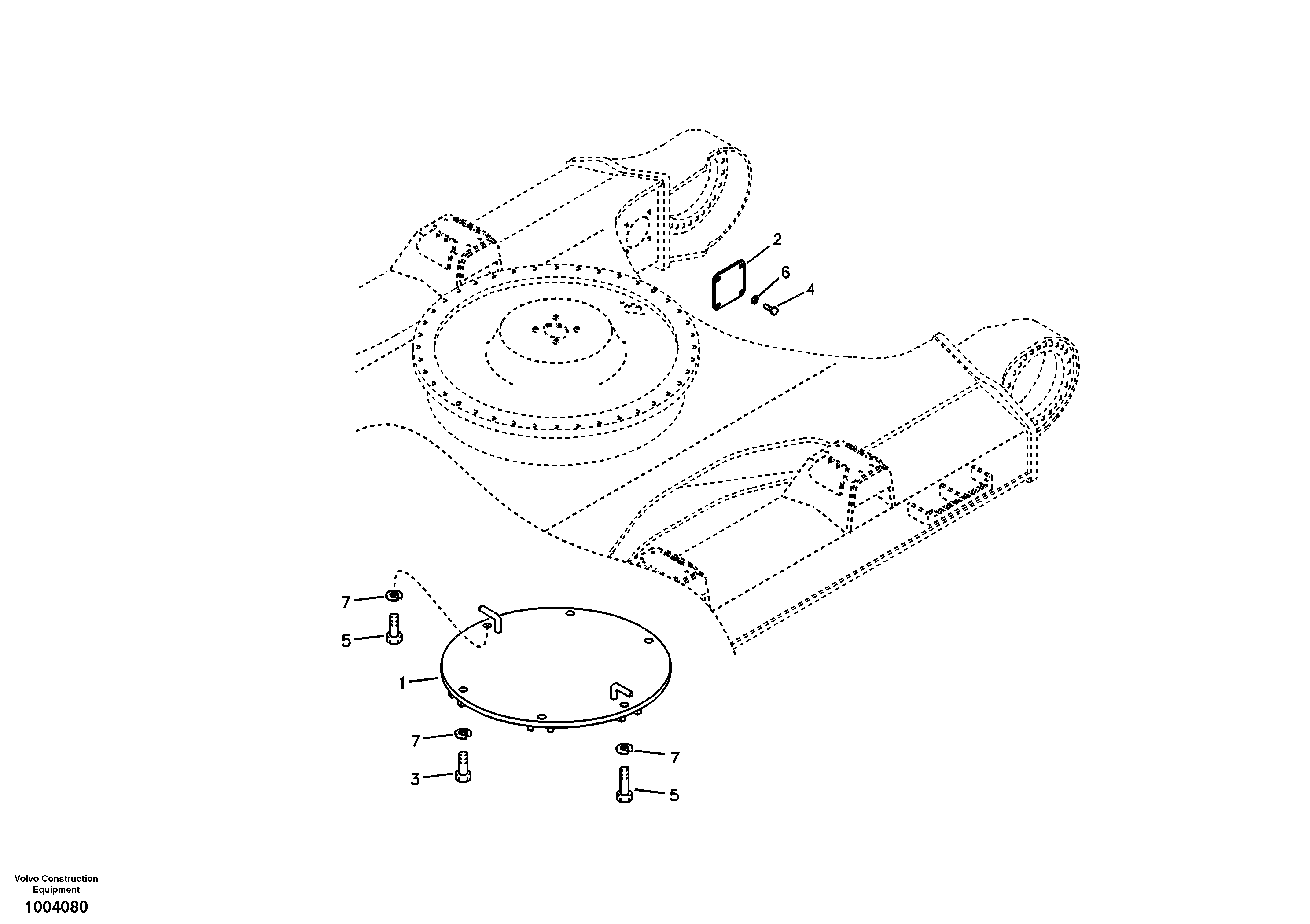 Схема запчастей Volvo EC290B - 9852 Protecting plate EC290B