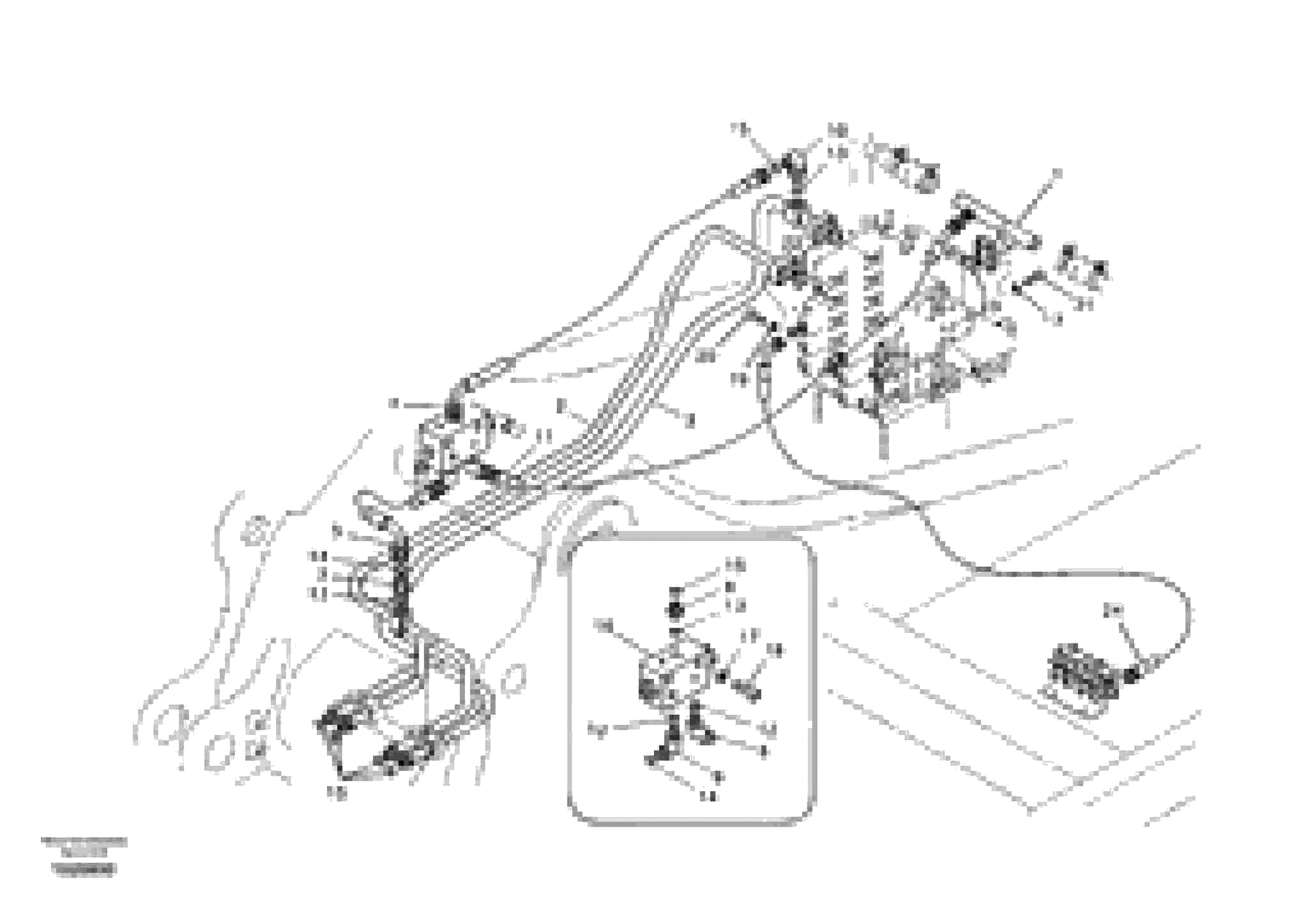 Схема запчастей Volvo EC290B - 10849 Hydraulic system, control valve to boom and swing EC290B SER NO INT 13562- EU & NA 80001-