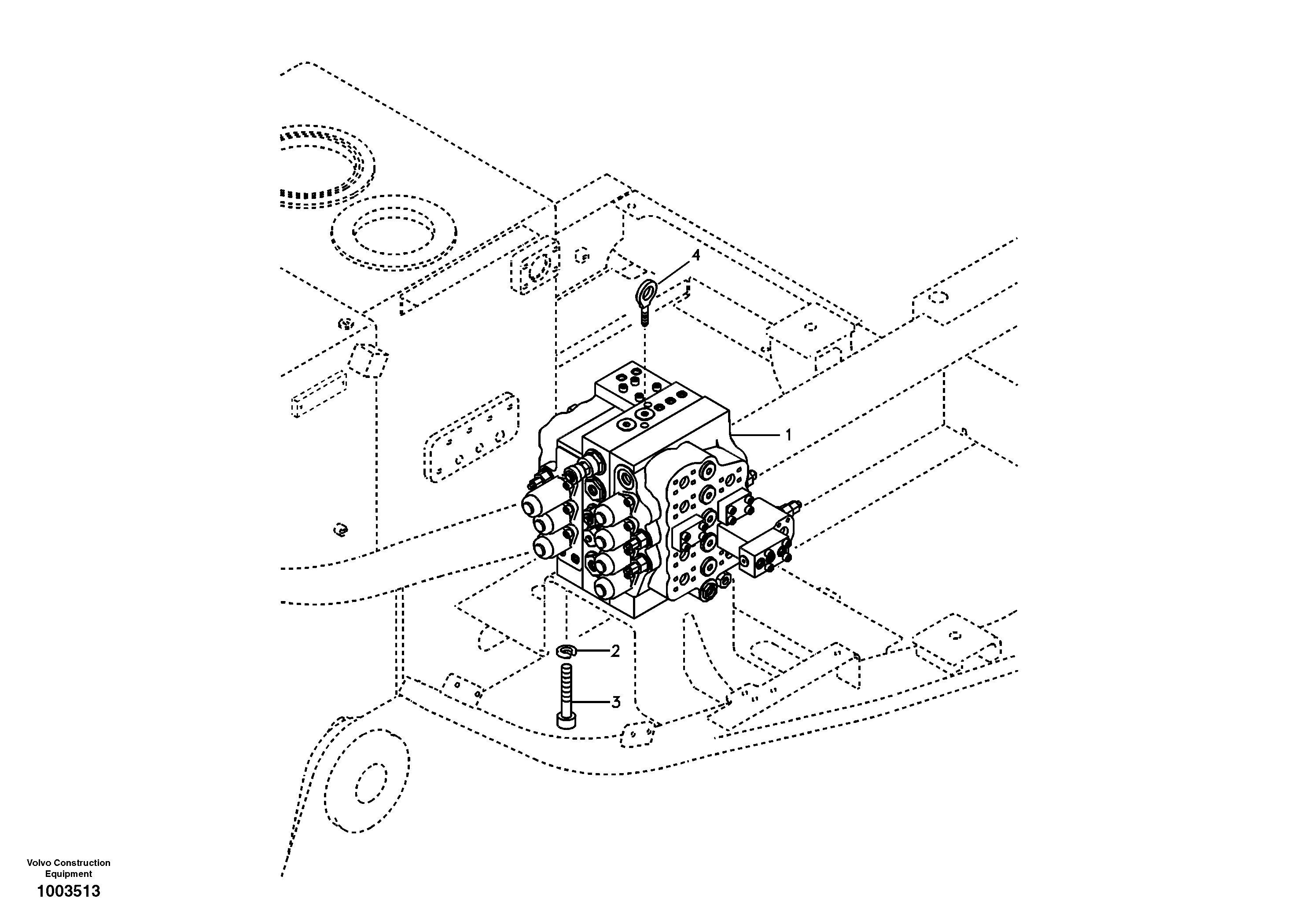 Схема запчастей Volvo EC290B - 47108 Control valve with fitting parts EC290B