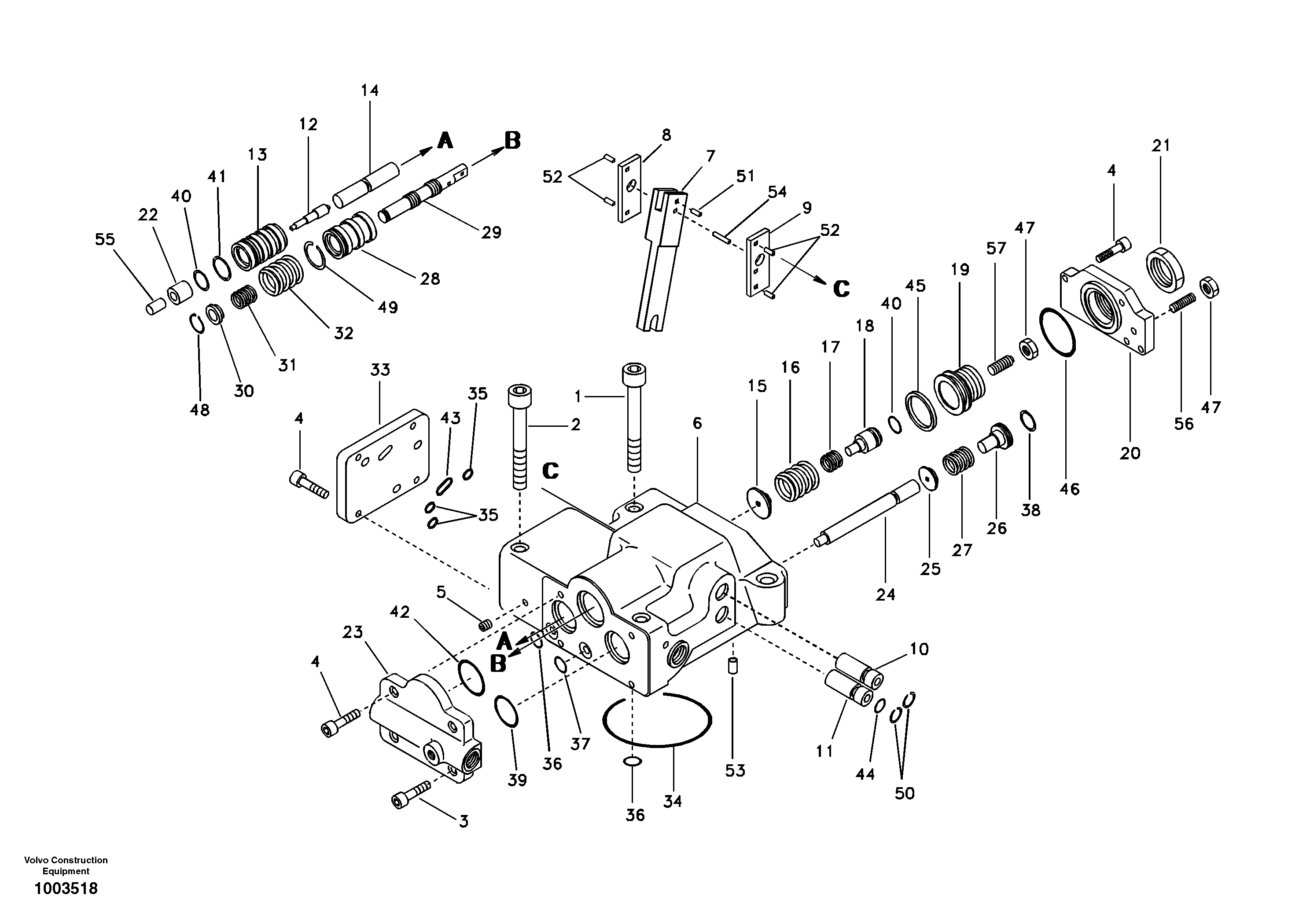 Схема запчастей Volvo EC290B - 95605 Regulator, hydraulic pump EC290B