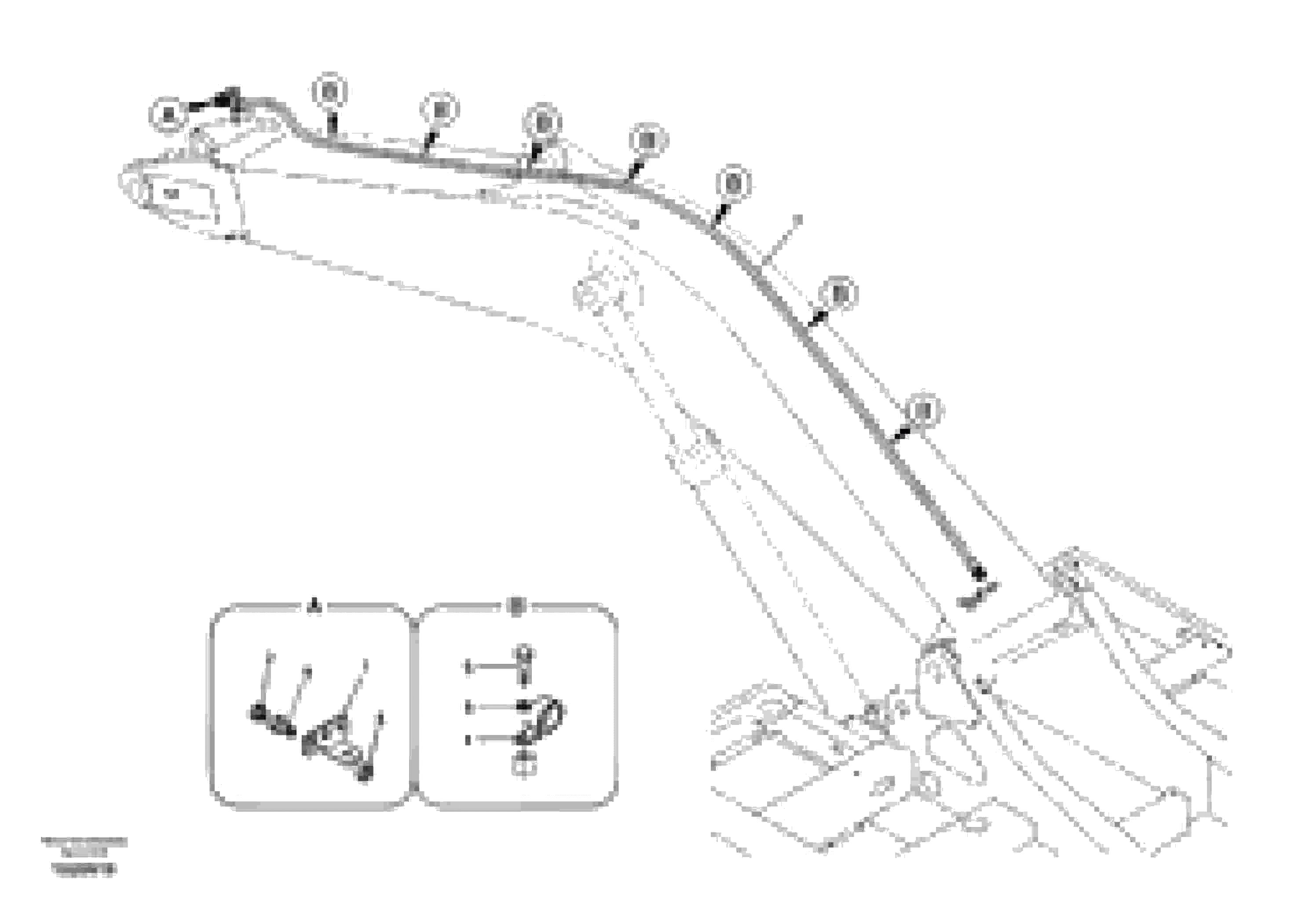 Схема запчастей Volvo EC290B - 13555 Working hydraulic, oil leak on boom EC290B SER NO INT 13562- EU & NA 80001-