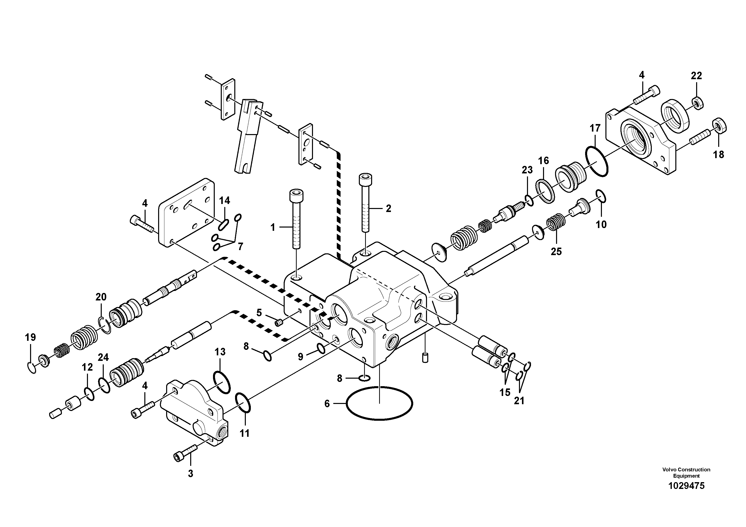 Схема запчастей Volvo EC290B - 95448 Regulator, hydraulic pump EC290B PRIME S/N 17001-/85001- 35001-