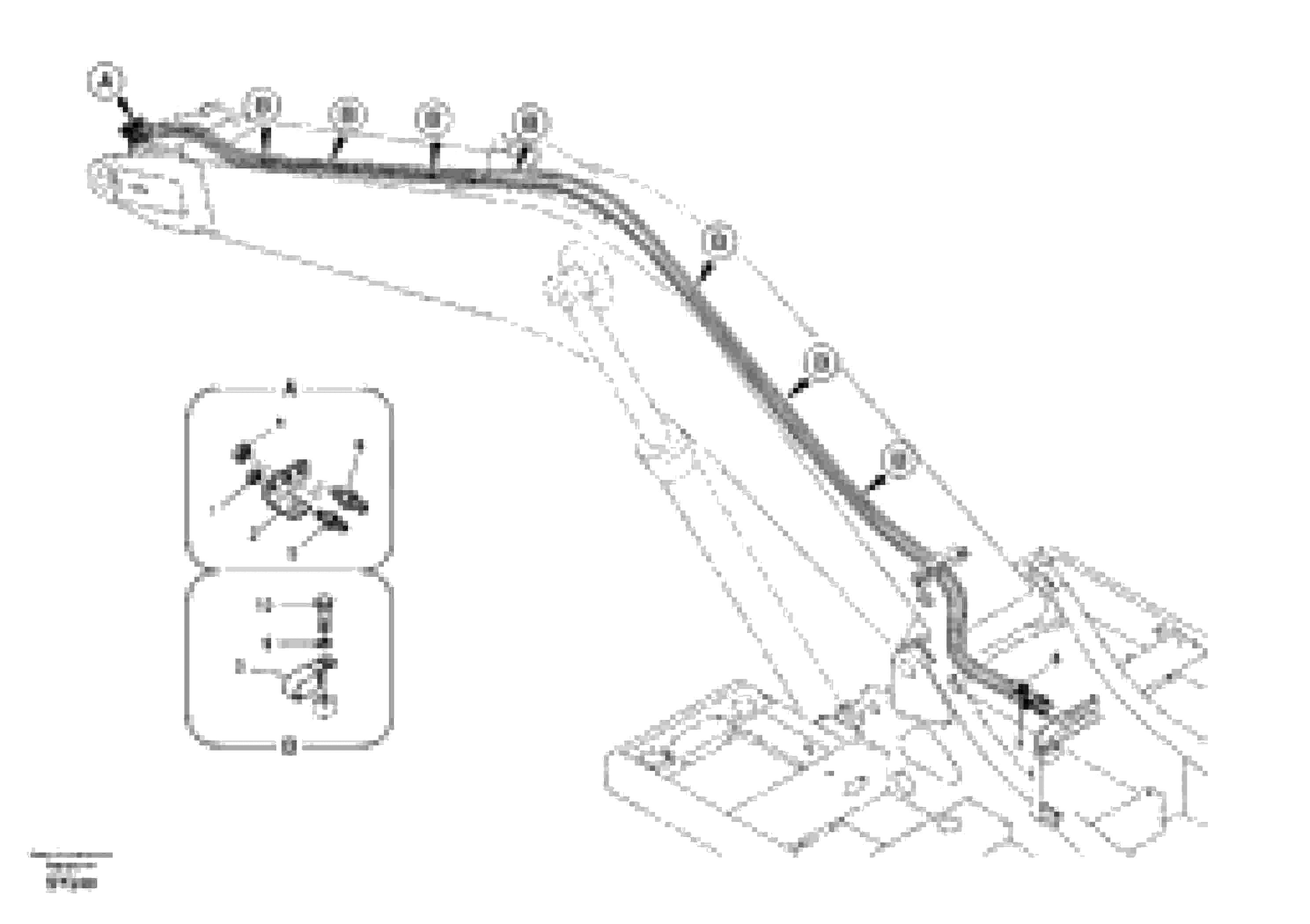 Схема запчастей Volvo EC290B - 13933 Working hydraulic, quick fit on boom EC290B