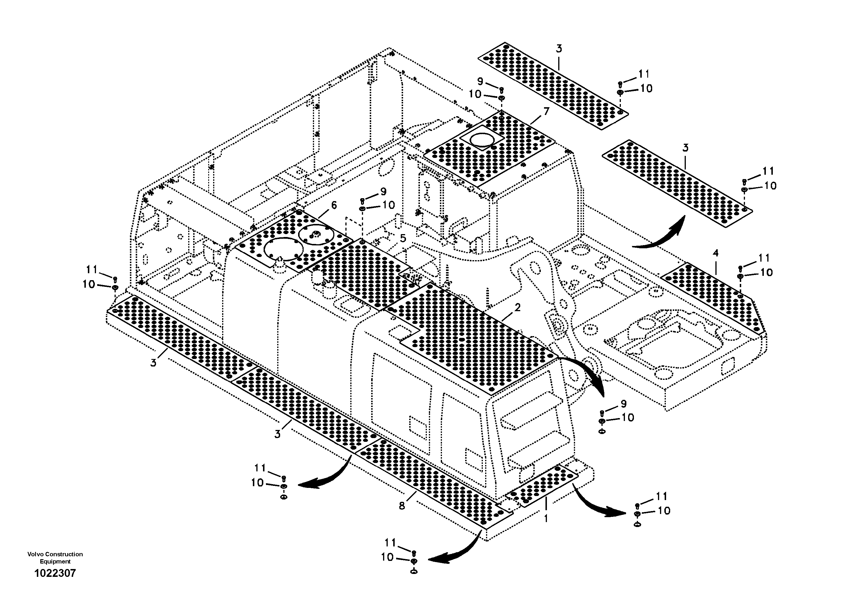 Схема запчастей Volvo EC290B - 40133 Anti slip EC290B APPENDIX FX FORESTRY VER