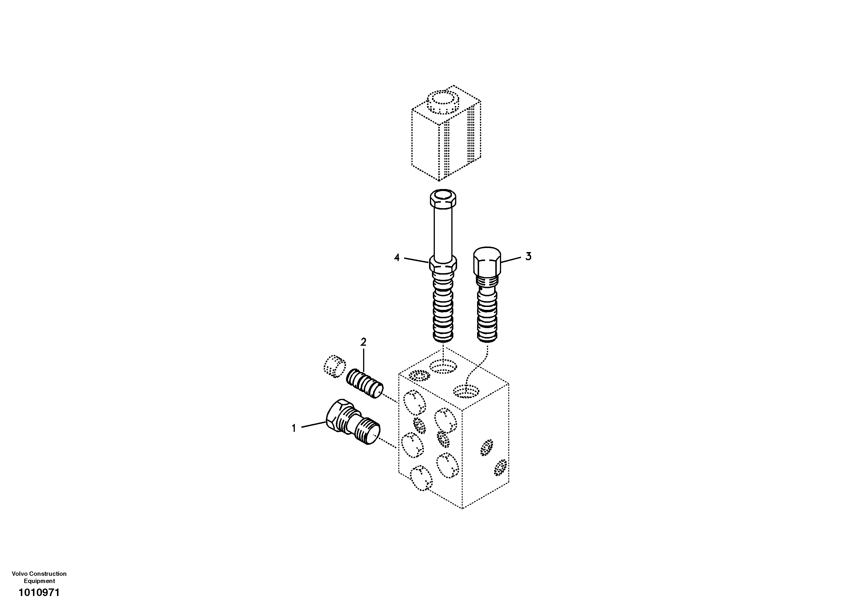 Схема запчастей Volvo EC290B - 48947 Valve, quickfit EC290B