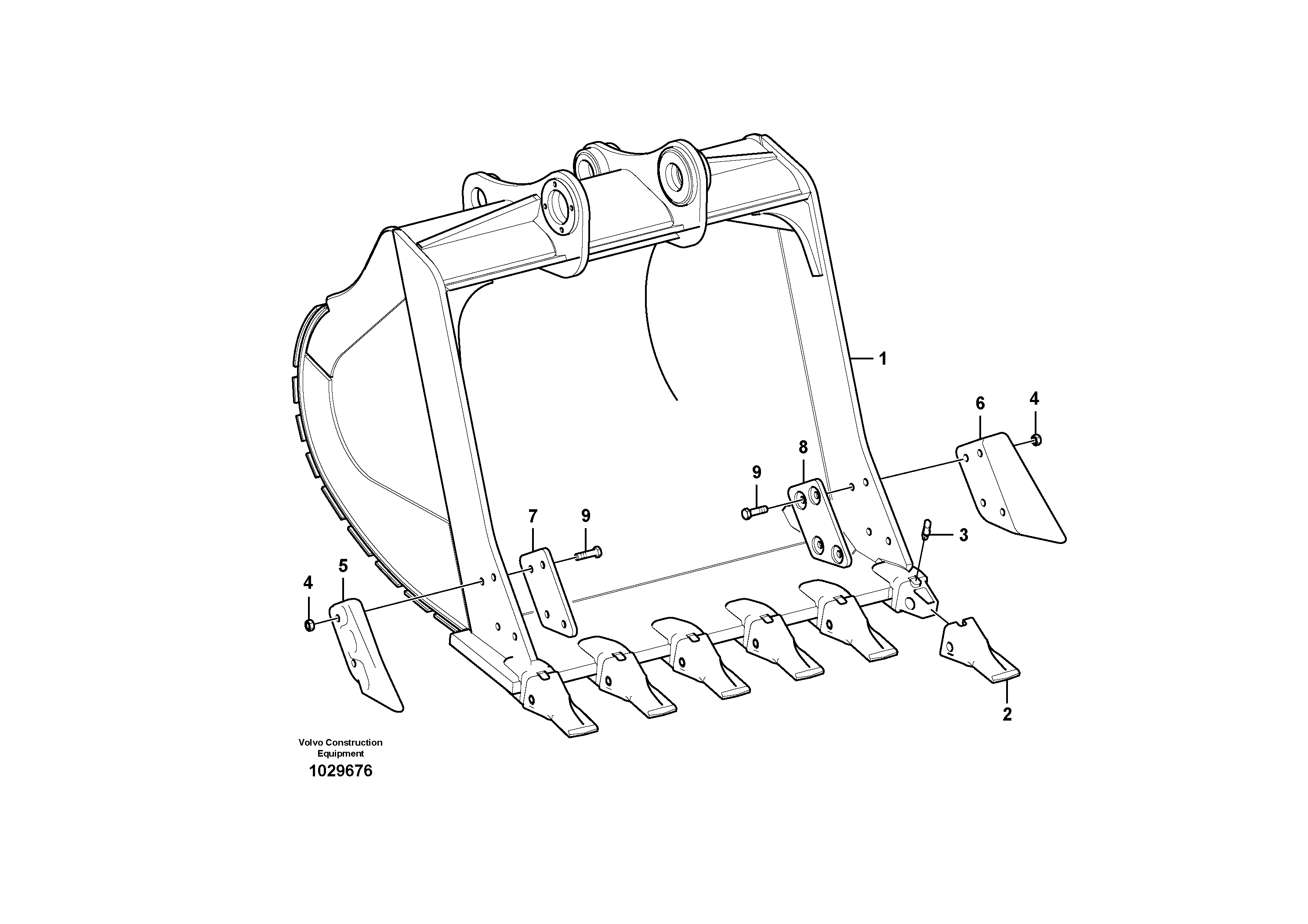 Схема запчастей Volvo EC290B - 88610 Ковш EC290B PRIME S/N 17001-/85001- 35001-