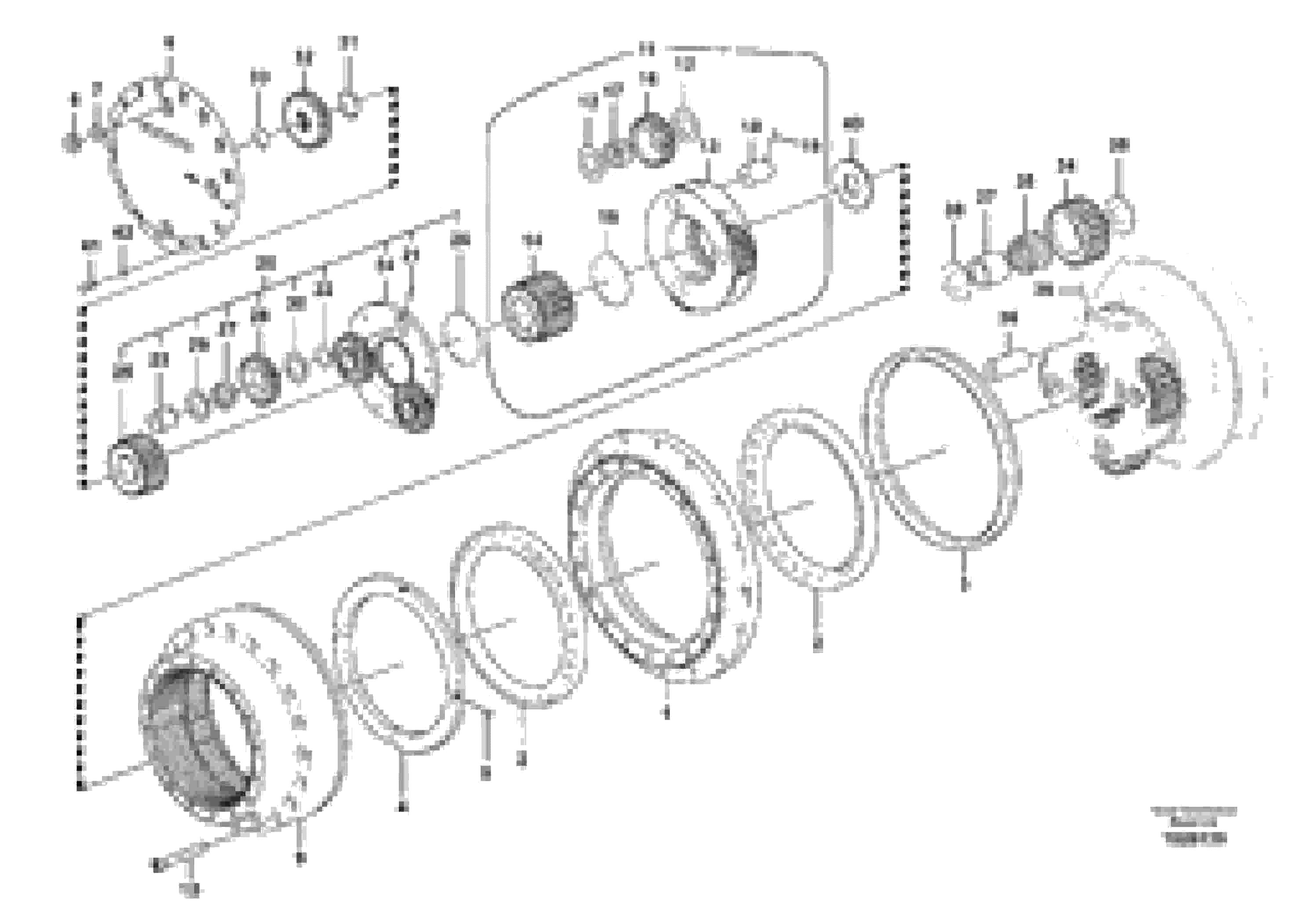 Схема запчастей Volvo EC290B - 94381 Travel gearbox EC290B SER NO INT 13562- EU & NA 80001-