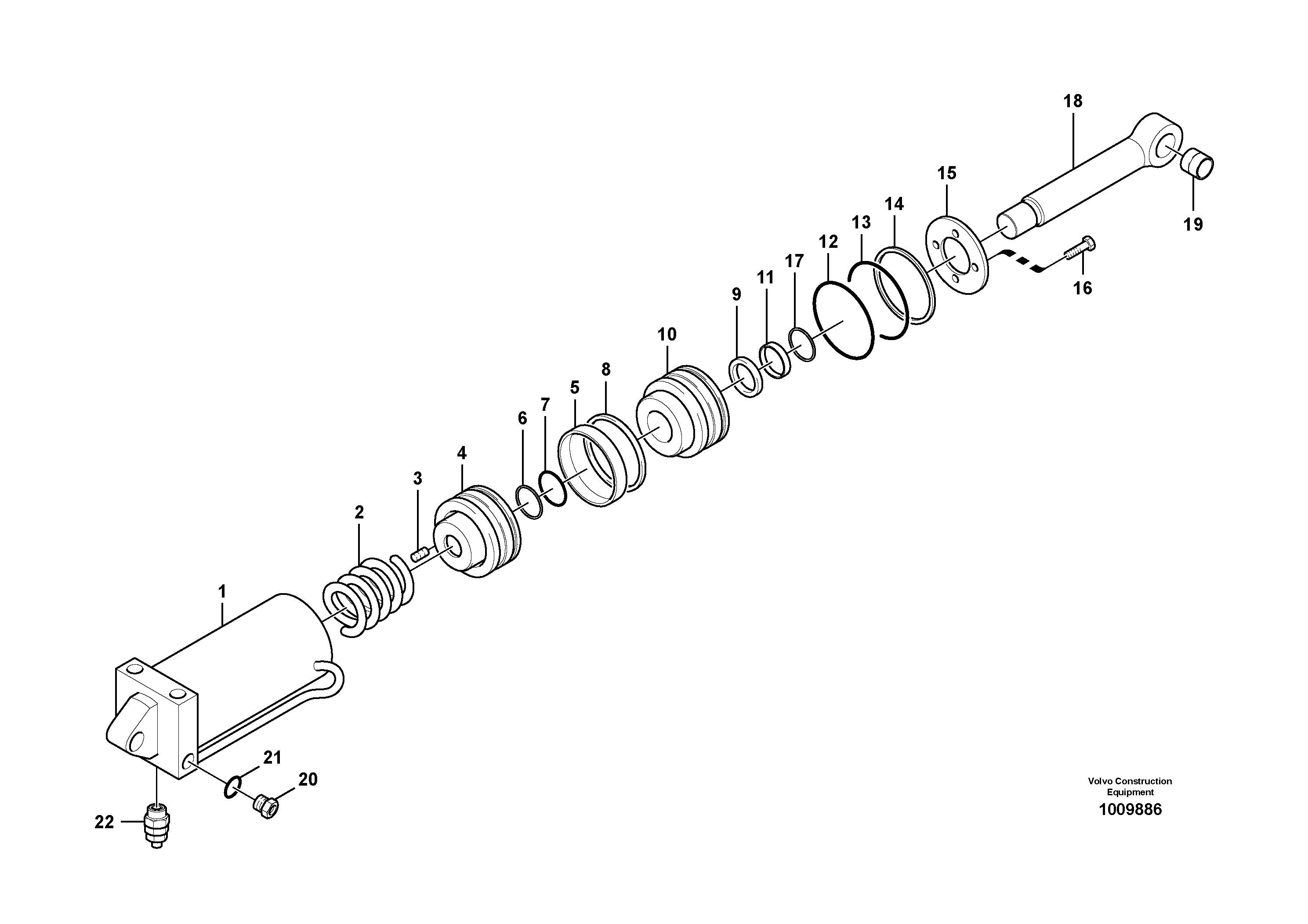 Схема запчастей Volvo EC360B - 86471 Quick fit cylinder EC360B SER NO INT 12152- EU&NA 80001-