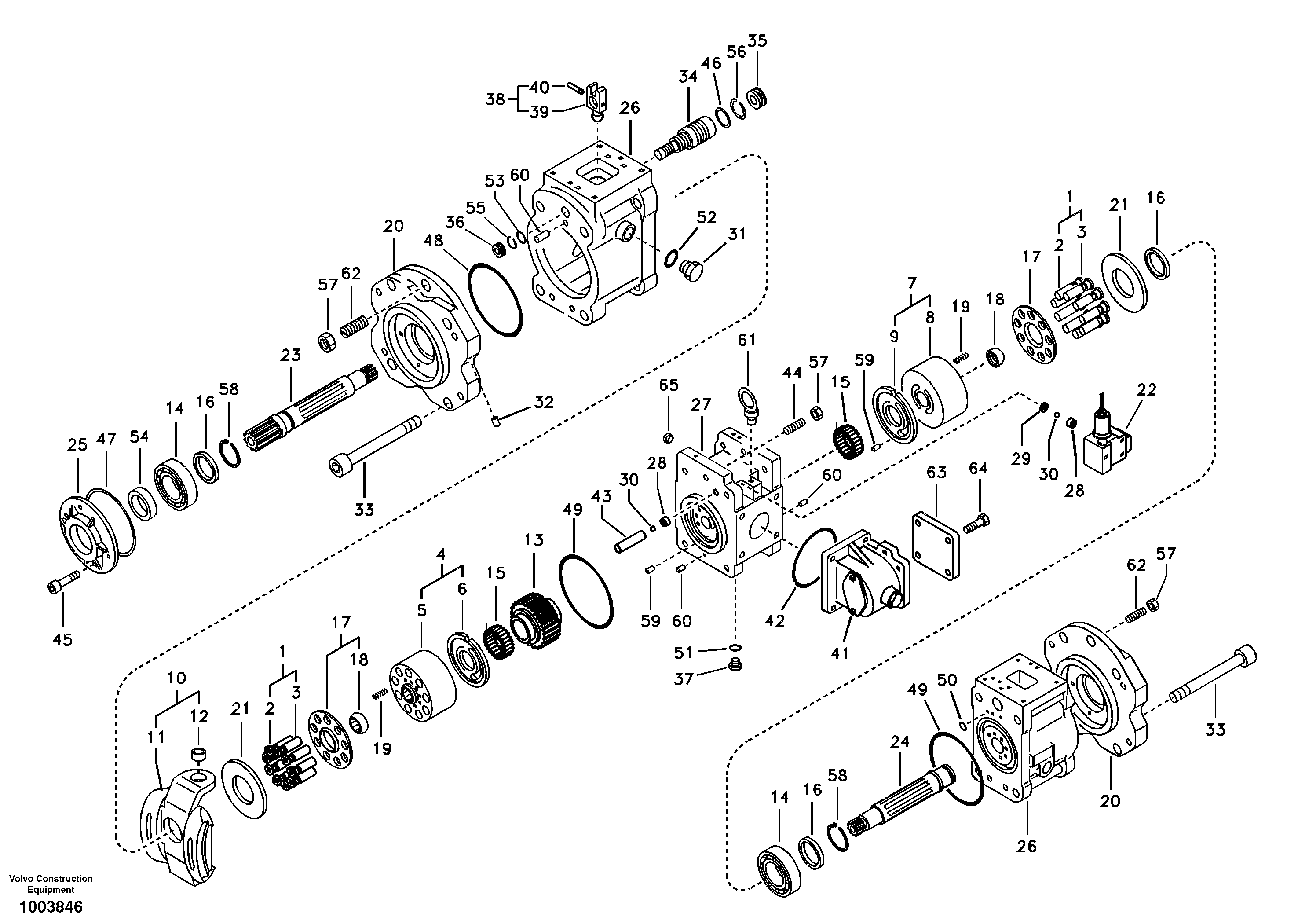 Схема запчастей Volvo EC360B - 94546 Гидронасос (основной насос) EC360B