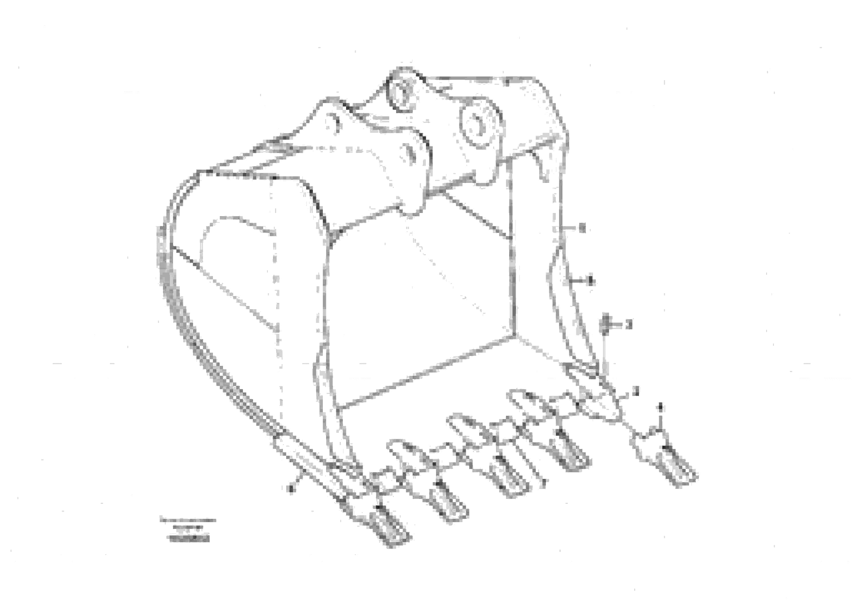 Схема запчастей Volvo EC360B - 53734 Ковш ATTACHMENTS ATTACHMENTS EXCAVATORS BUCKETS&HAMMERS, GEN. B/C