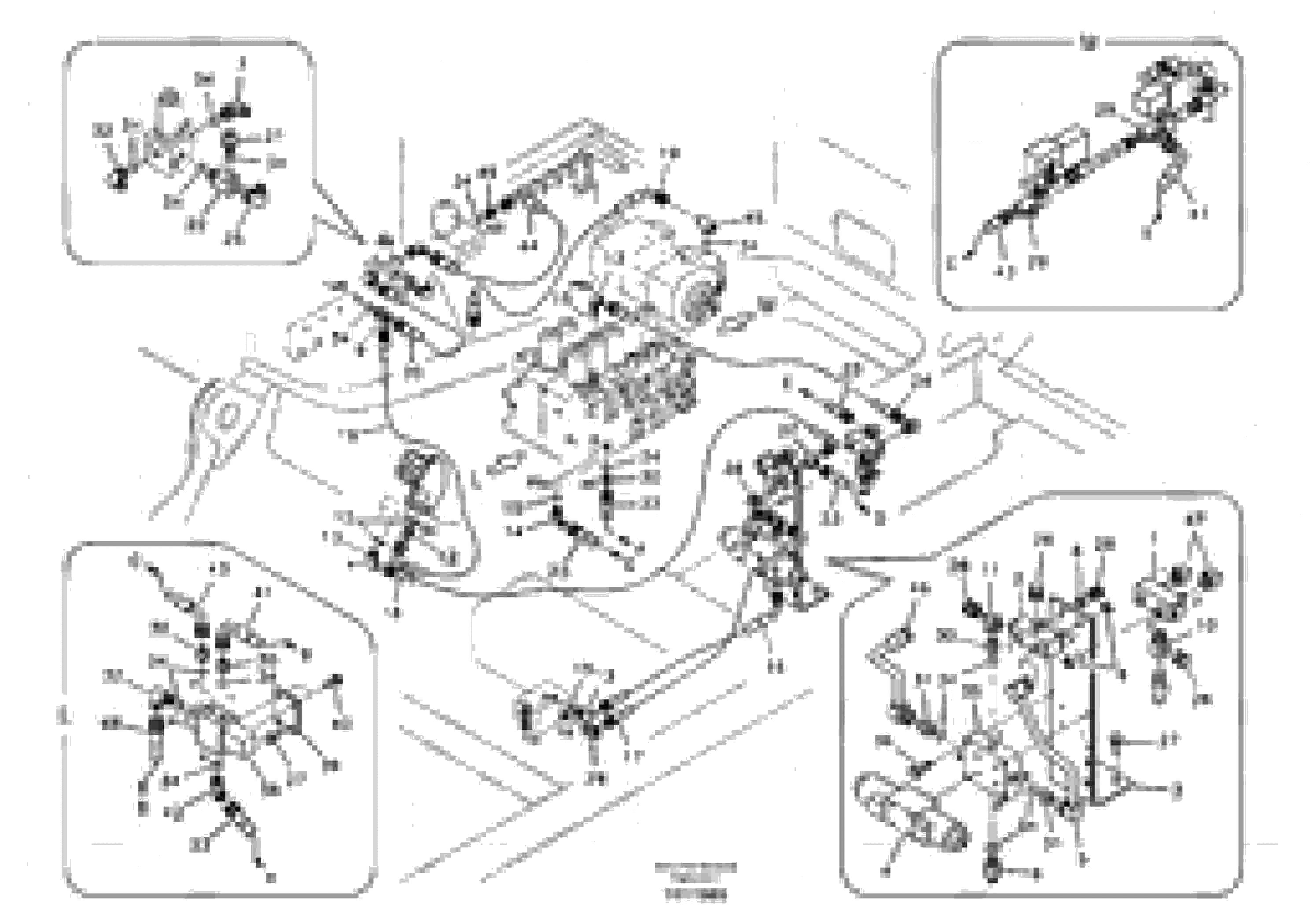 Схема запчастей Volvo EC360B - 76914 Working hydraulic, hammer and shear for 1st pump flow EC360B