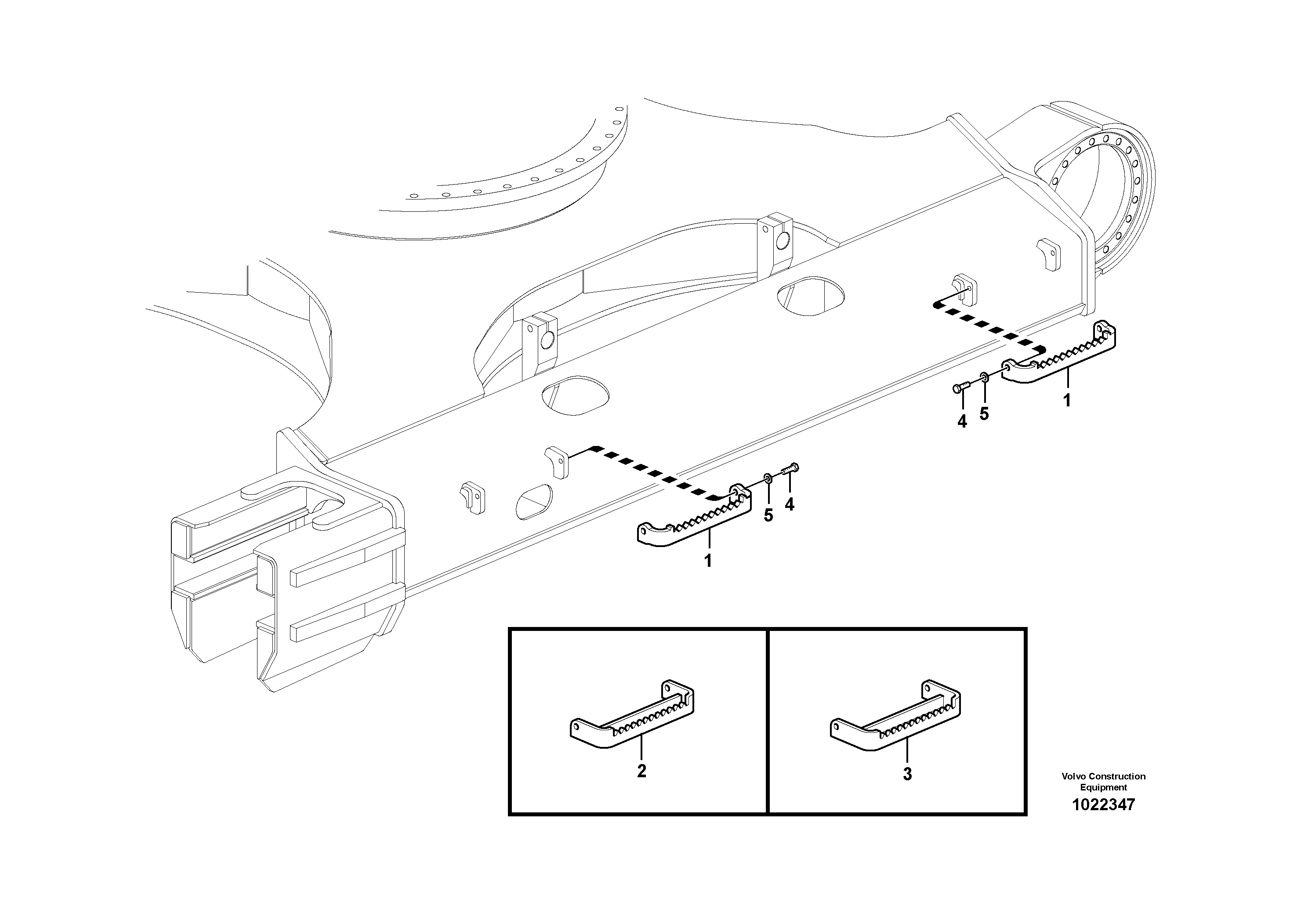 Схема запчастей Volvo EC360B - 48400 Foot step EC360B PRIME S/N 15001-/85001- 35001-