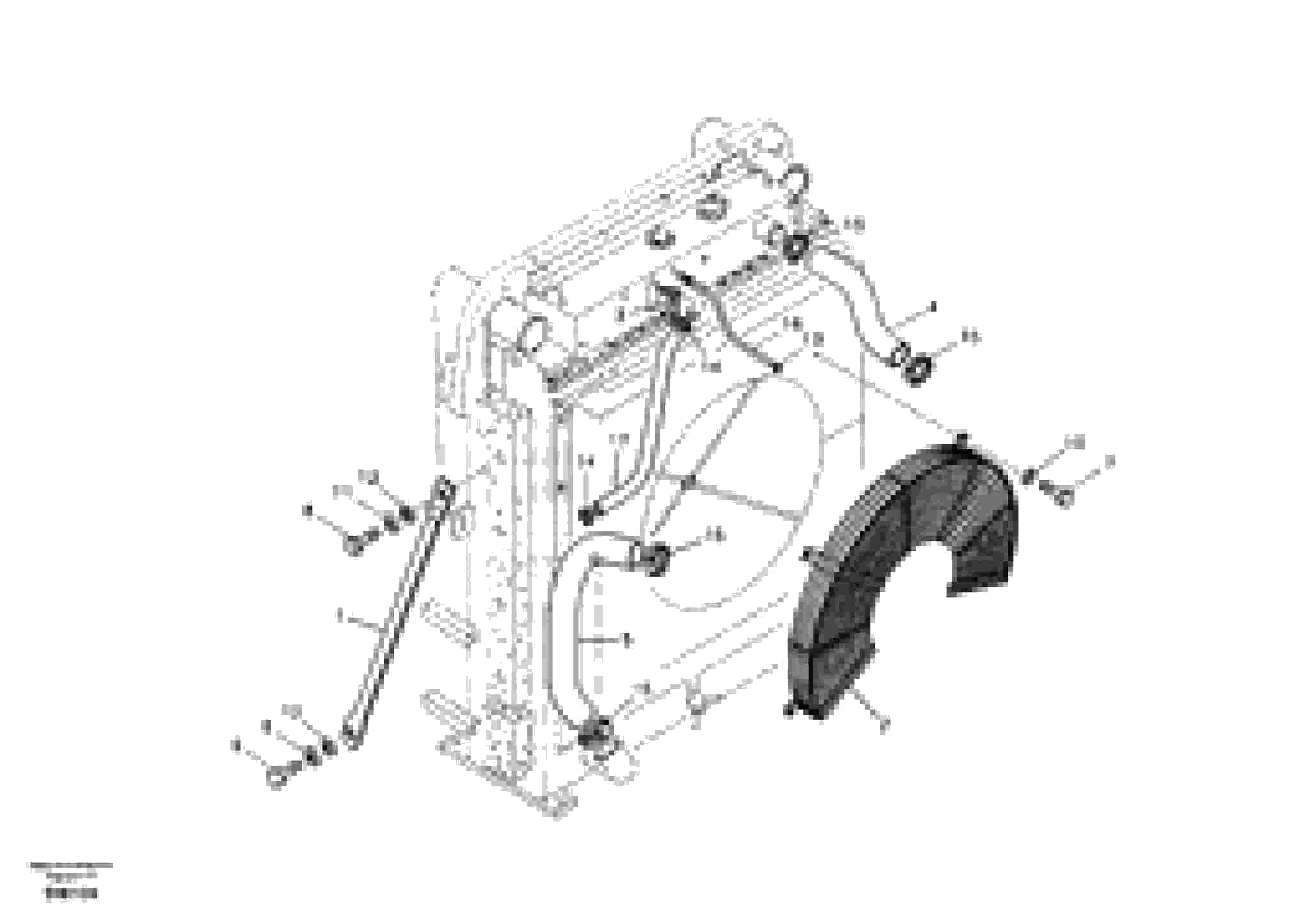 Схема запчастей Volvo EC360B - 31390 Система охлаждения EC360B