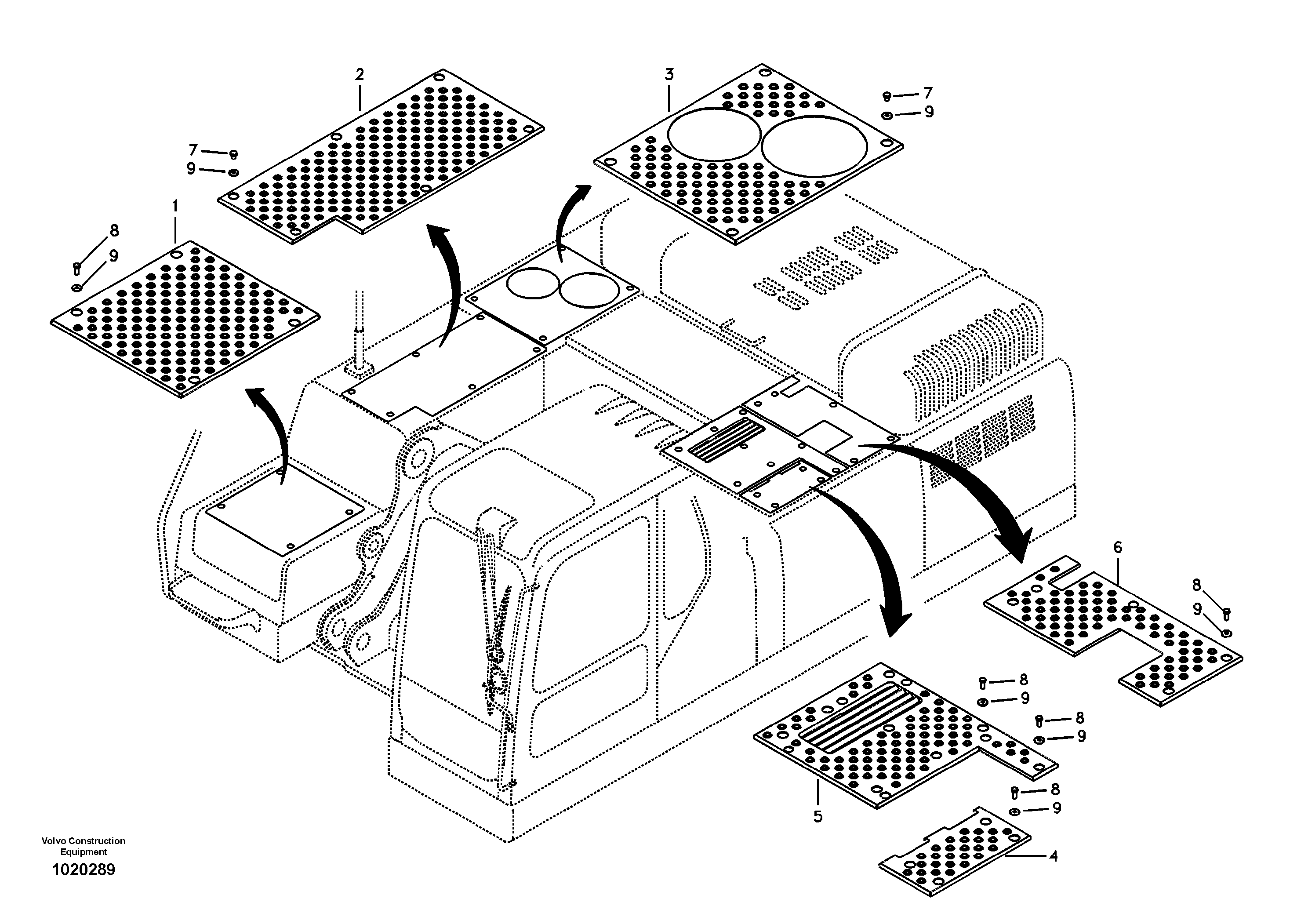 Схема запчастей Volvo EC360B - 88616 Anti slip EC360B SER NO INT 12152- EU&NA 80001-