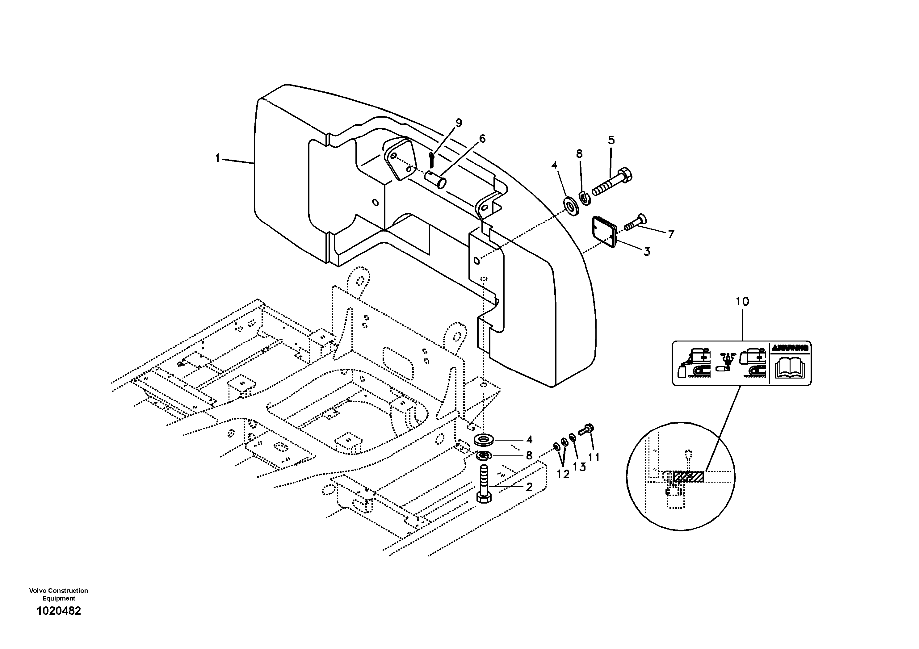 Схема запчастей Volvo EC360B - 38798 Counterweights, Removal EC360B