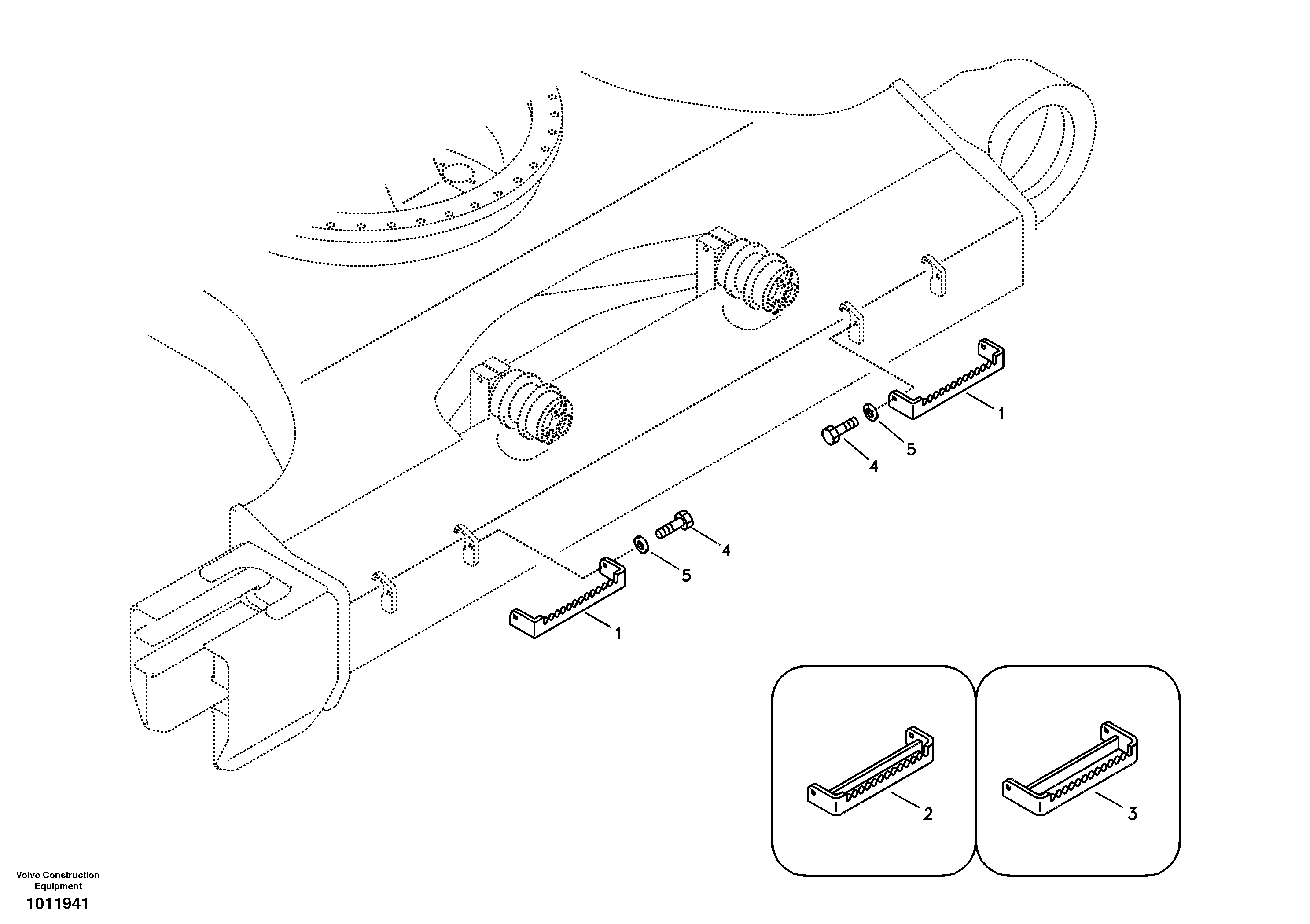 Схема запчастей Volvo EC360B - 5468 Foot step EC360B