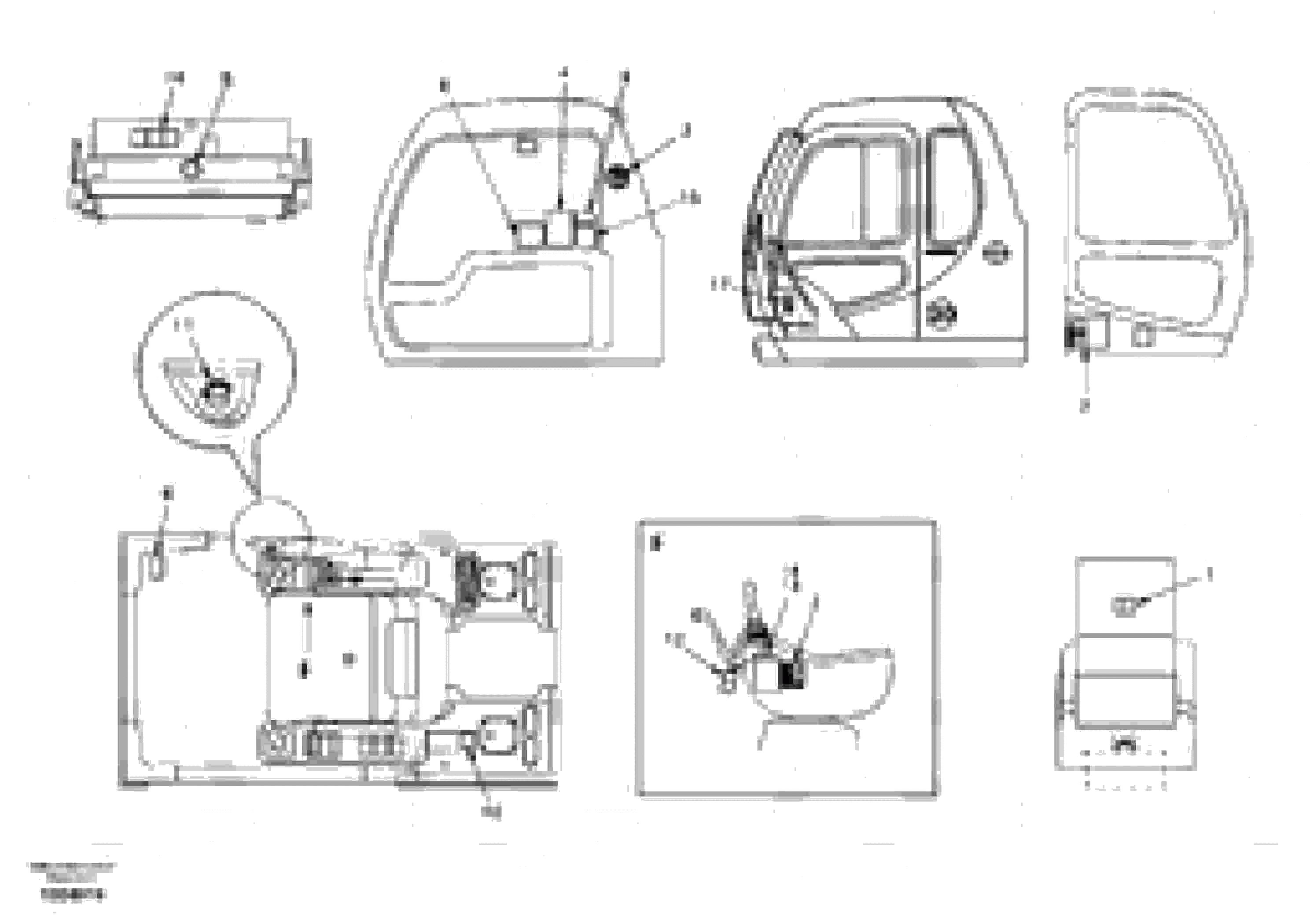 Схема запчастей Volvo EW170 - 40185 Decal, inner location EW170 & EW180 SER NO 3031-