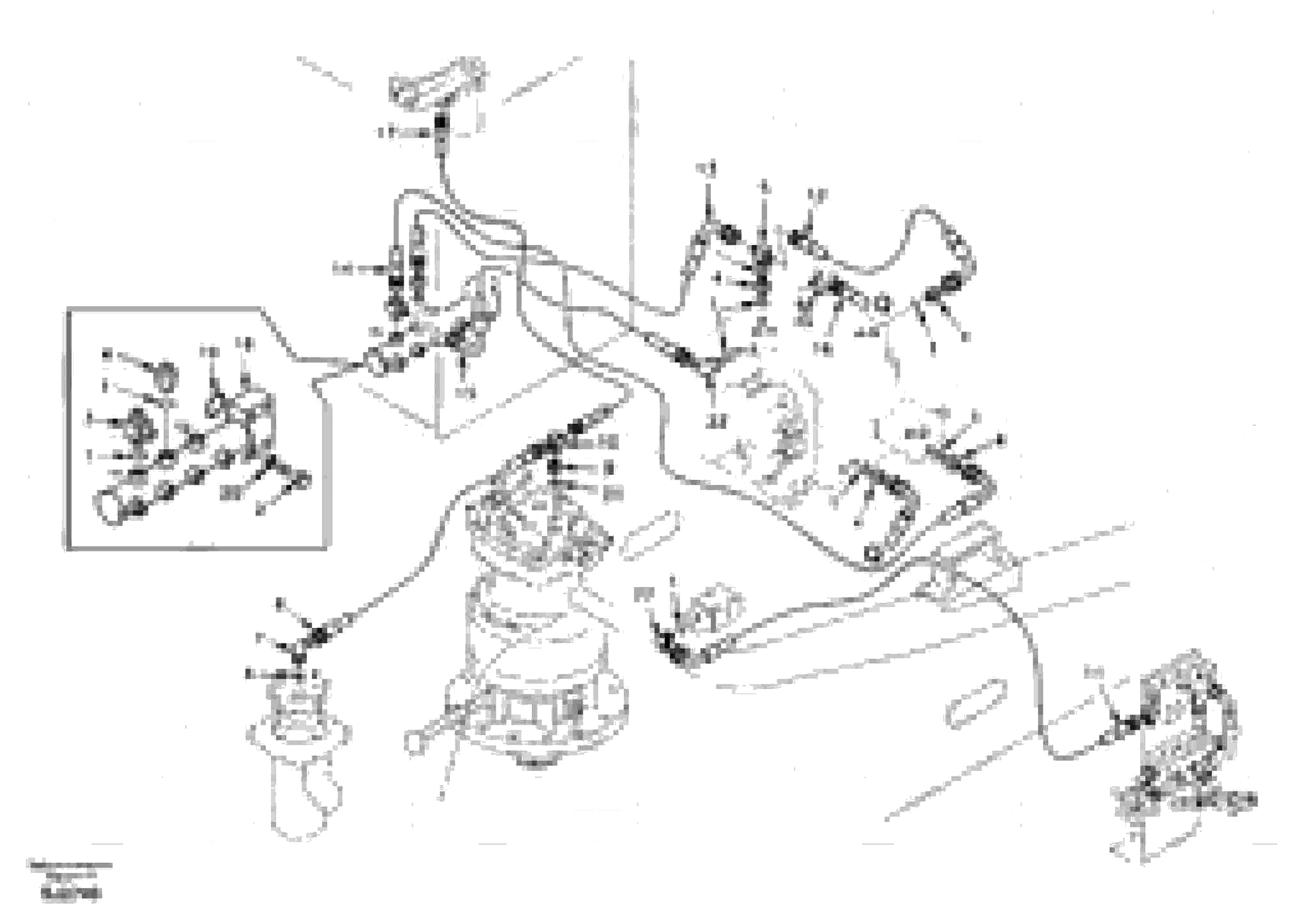 Схема запчастей Volvo EW170 - 20380 Servo hydraulics, return line tank EW170 & EW180 SER NO 3031-