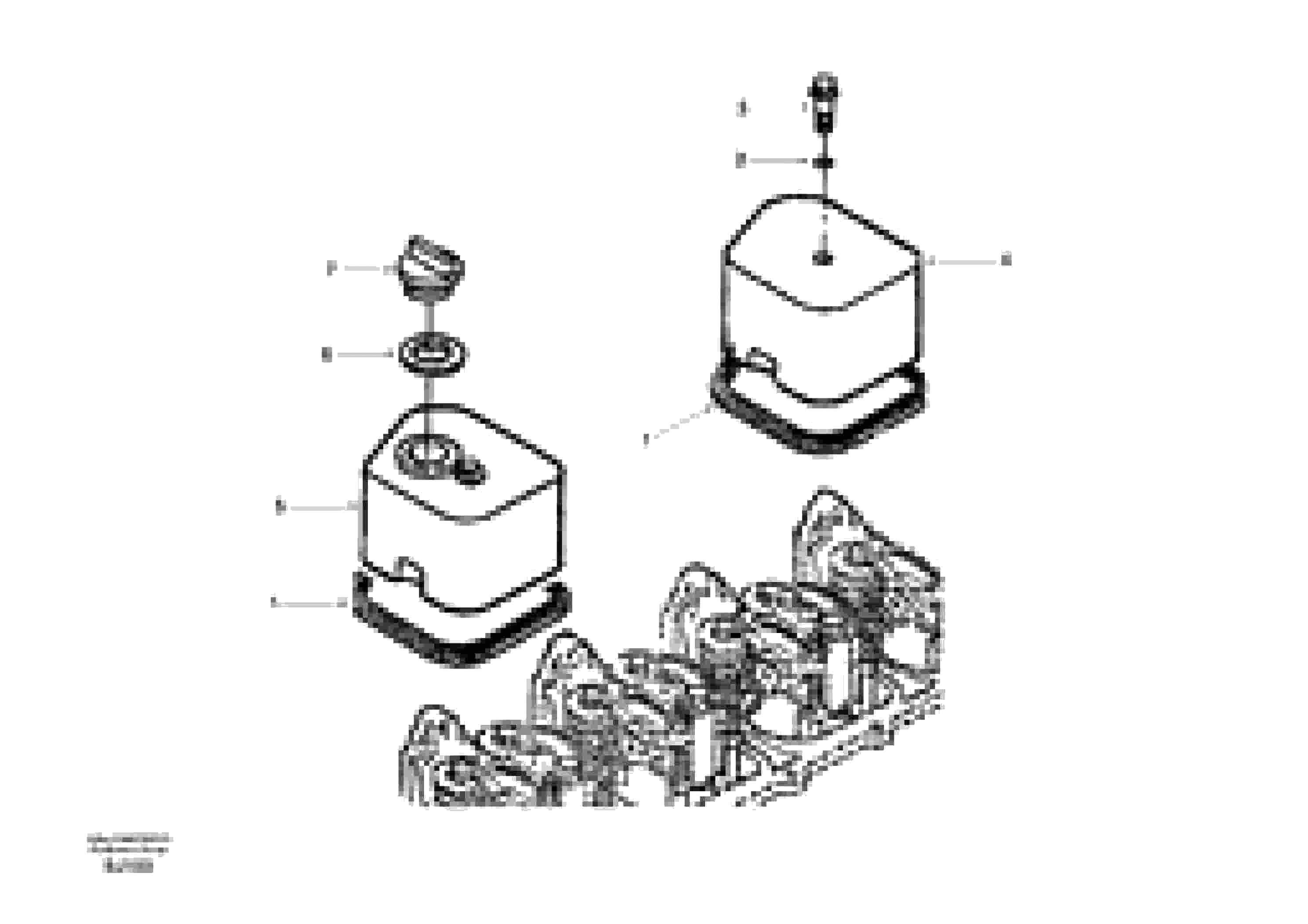 Схема запчастей Volvo EW170 - 26046 Крышка клапанная (головки цилиндров) EW170 & EW180 SER NO 3031-