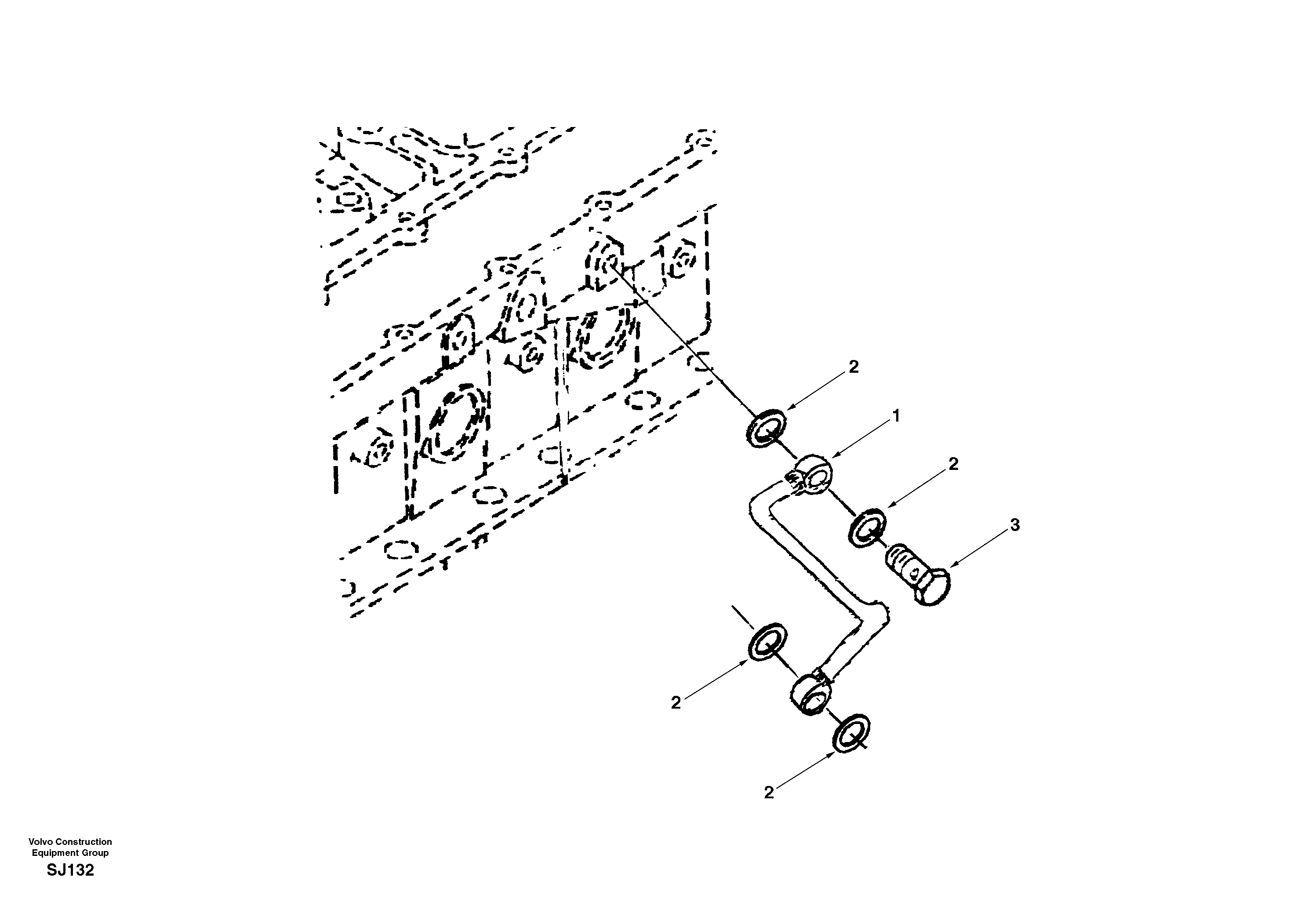 Схема запчастей Volvo EW170 - 26068 Fuel pipes, fuel injec.pump-fuel filter EW170 & EW180 SER NO 3031-