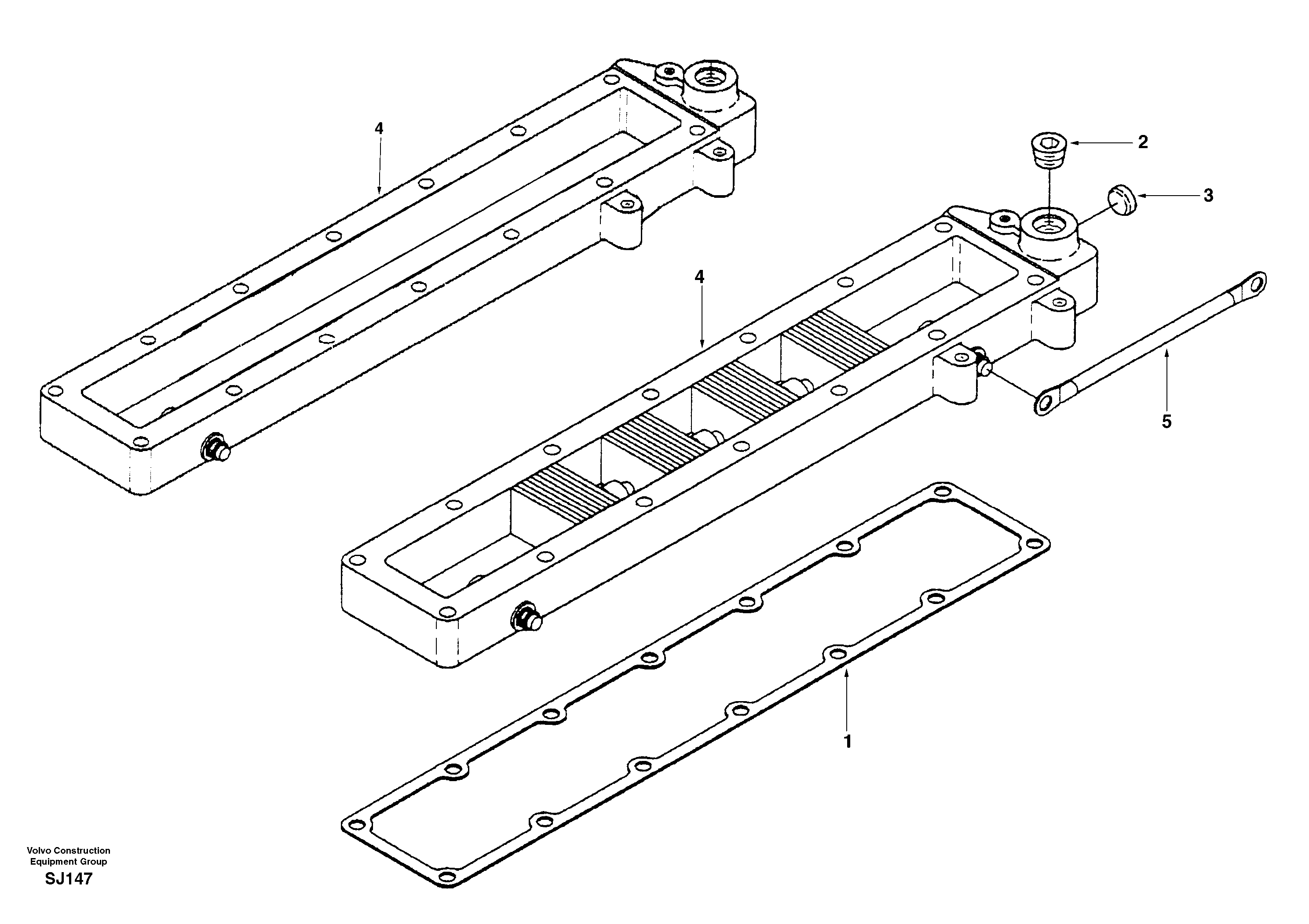 Схема запчастей Volvo EW170 - 33217 Inlet air heater EW170 & EW180 SER NO 3031-