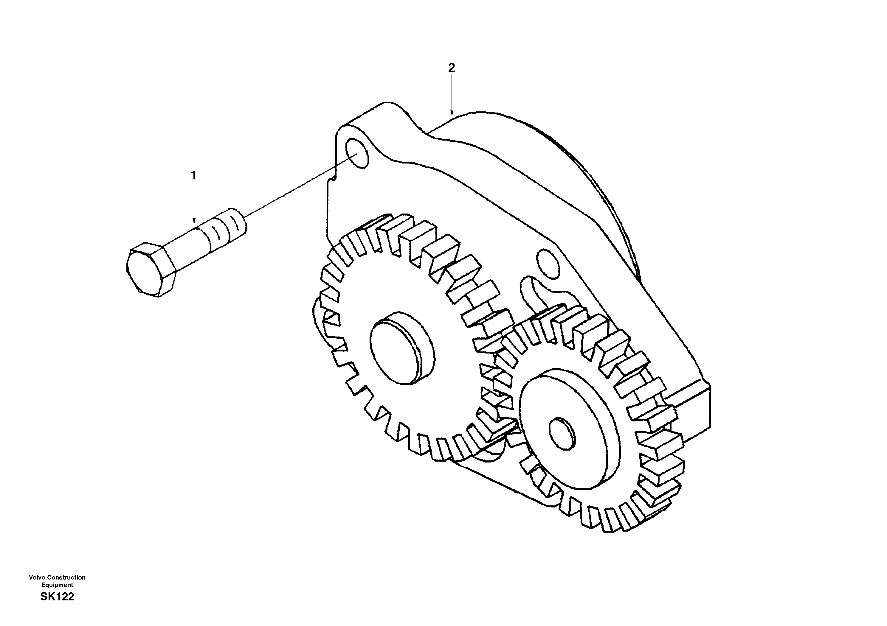 Схема запчастей Volvo EW170 - 8484 Насос масляный EW170 SER NO 3031-