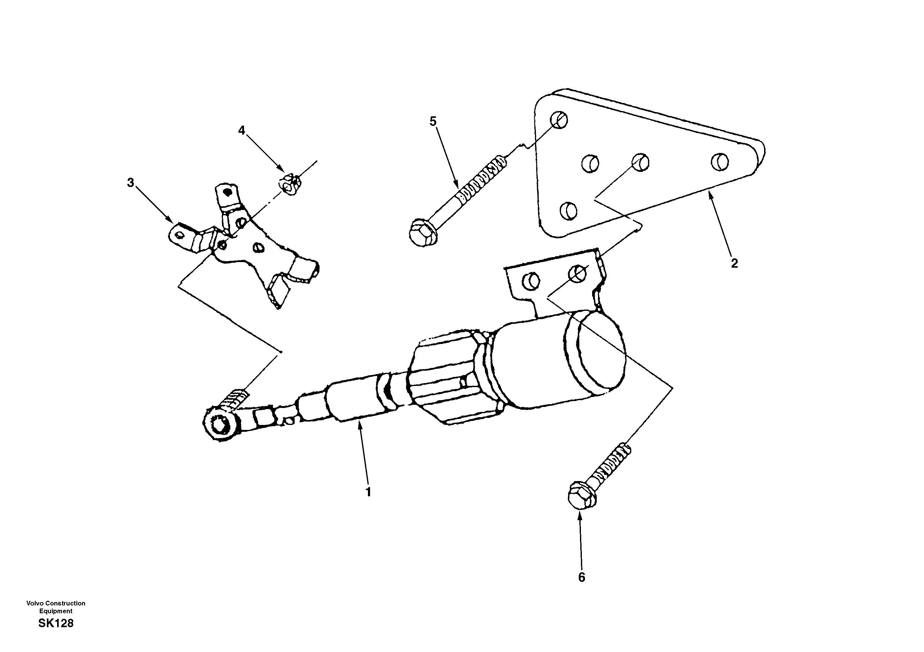 Схема запчастей Volvo EW170 - 8490 Fuel shut-off valve EW170 SER NO 3031-