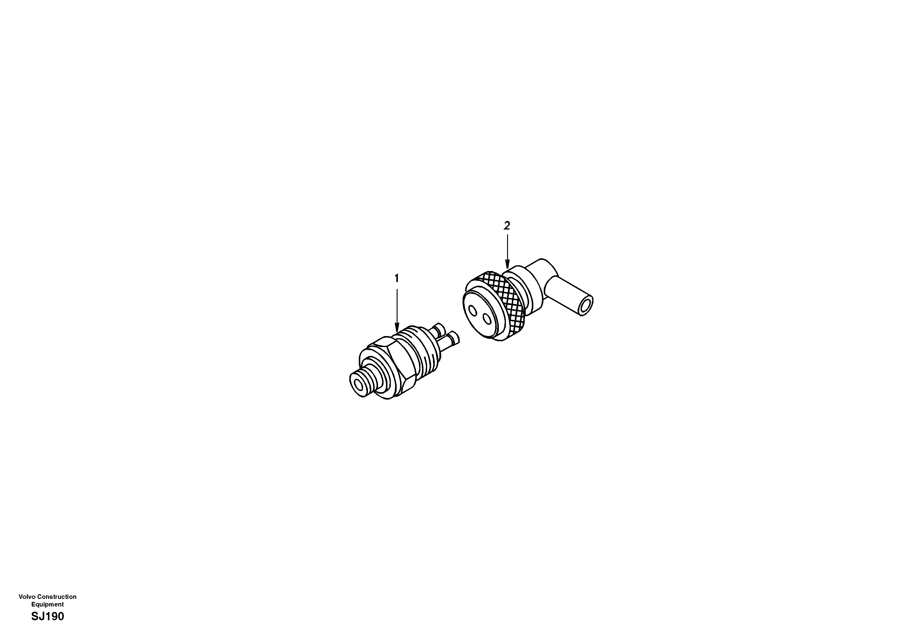 Схема запчастей Volvo EW170 - 28697 Output switch EW170 & EW180 SER NO 3031-