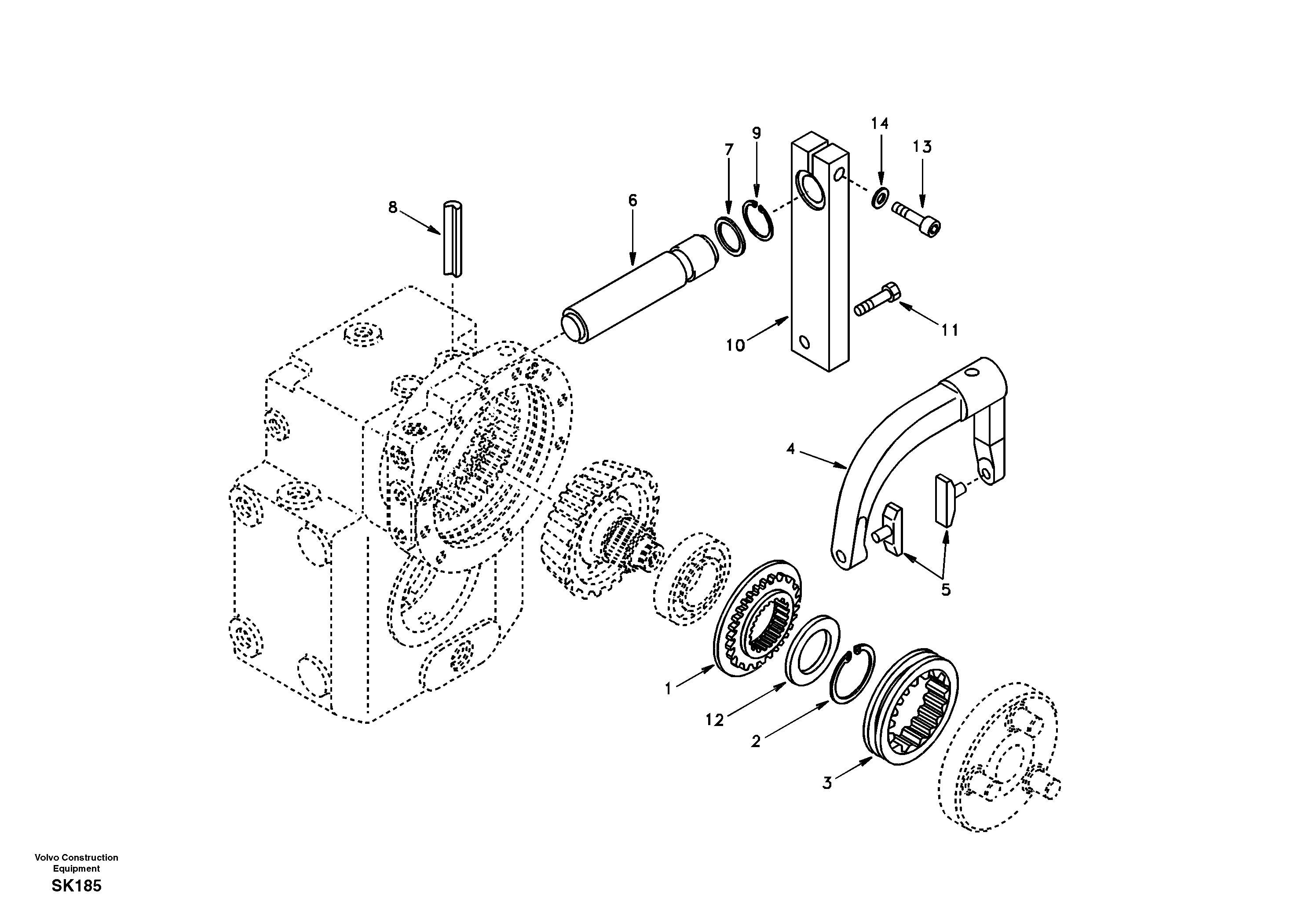 Схема запчастей Volvo EW170 - 80884 Disconnection EW170 SER NO 3031-