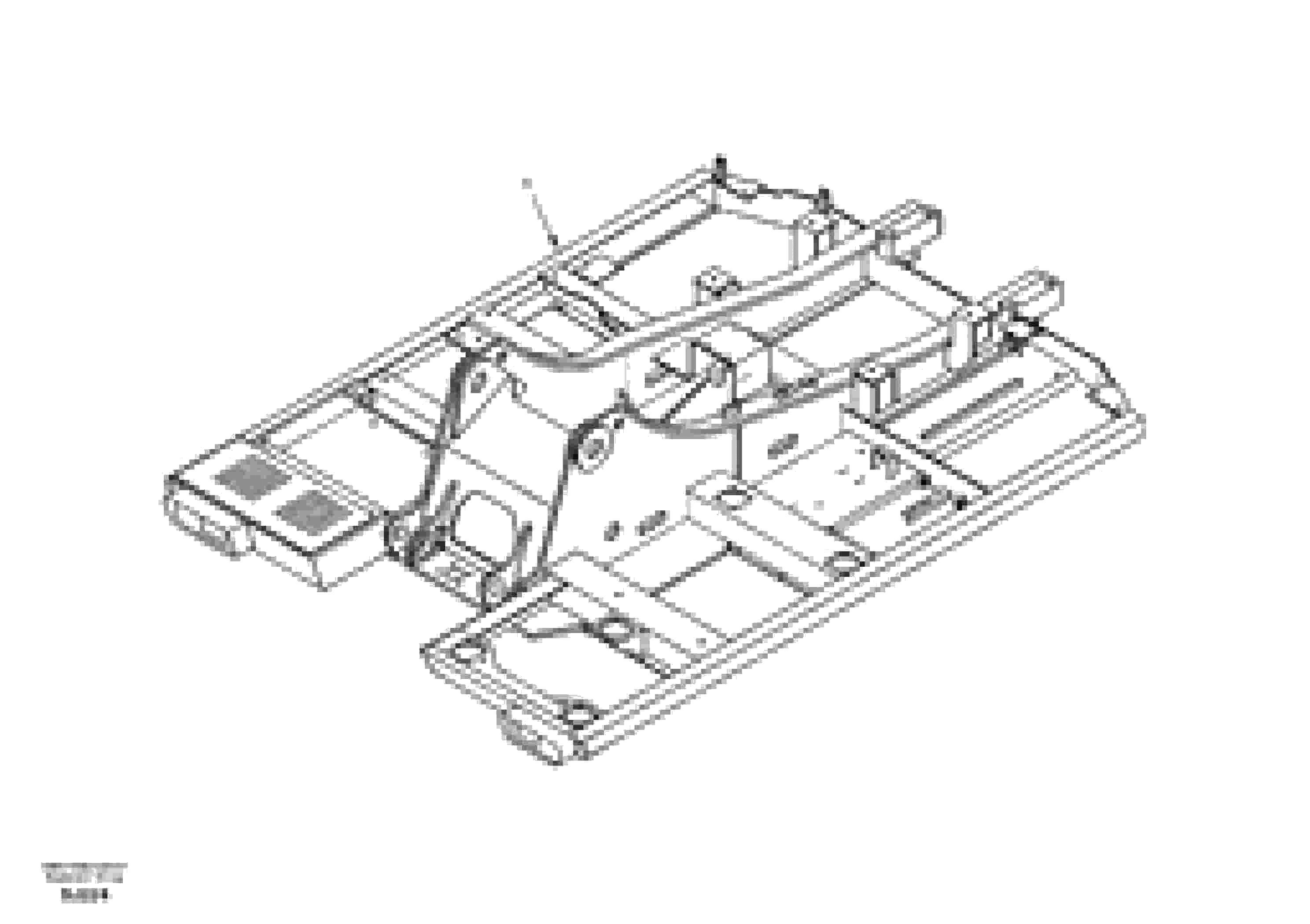 Схема запчастей Volvo EW170 - 28713 Upper frame EW170 & EW180 SER NO 3031-