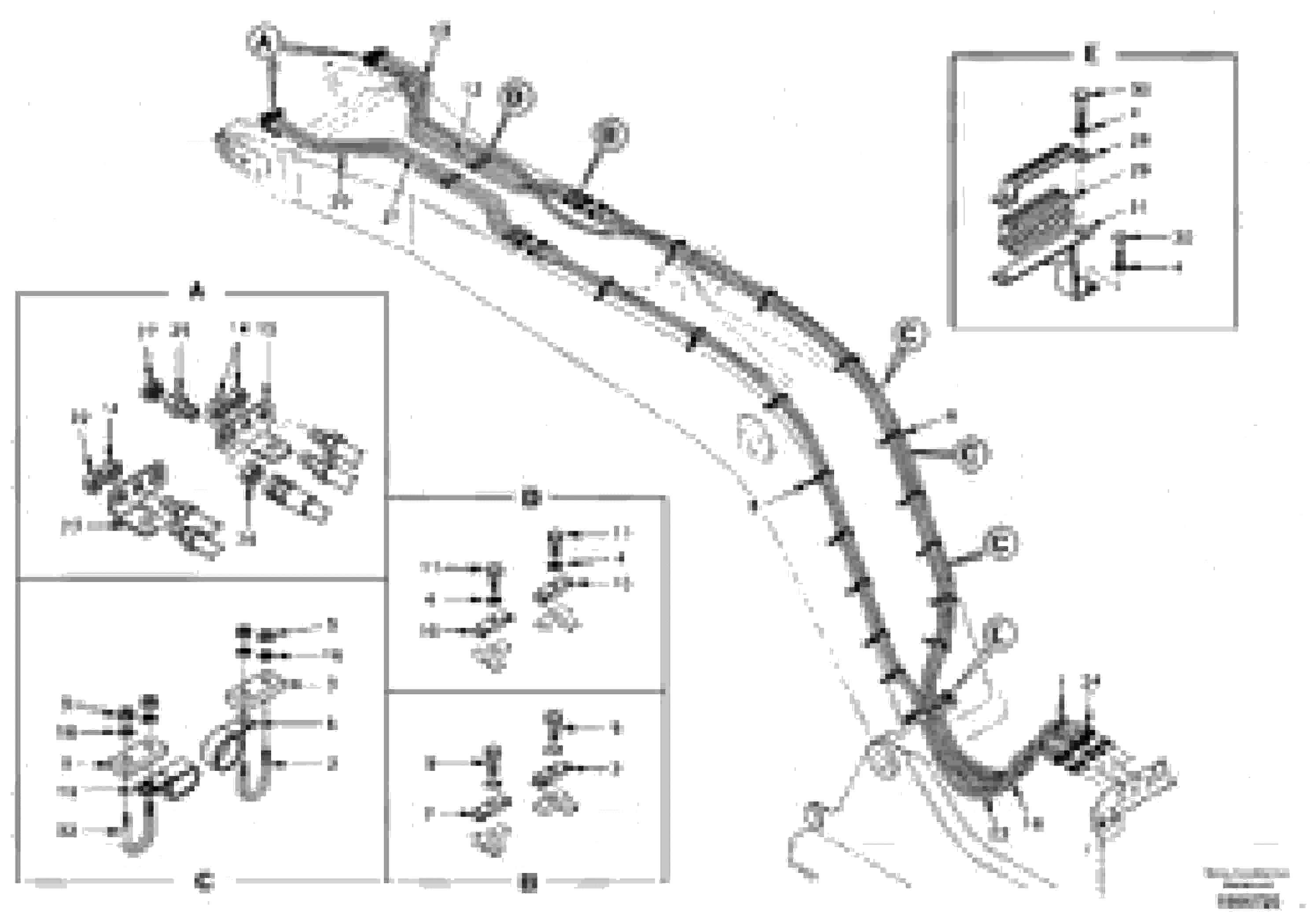 Схема запчастей Volvo EC210 - 39412 Quickfit and rotator hydraulic boom EC210