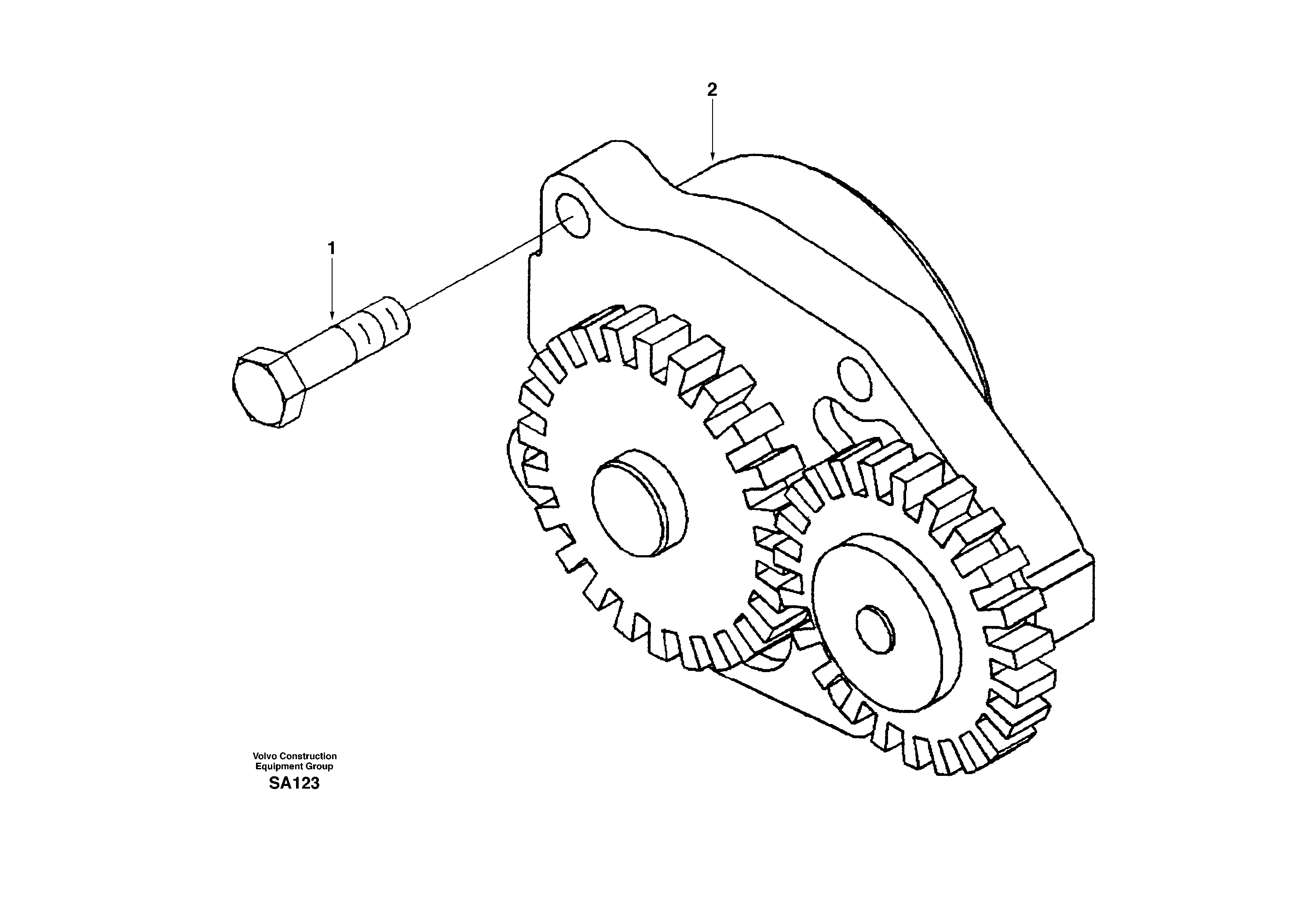 Схема запчастей Volvo EC210 - 28272 Насос масляный EC210