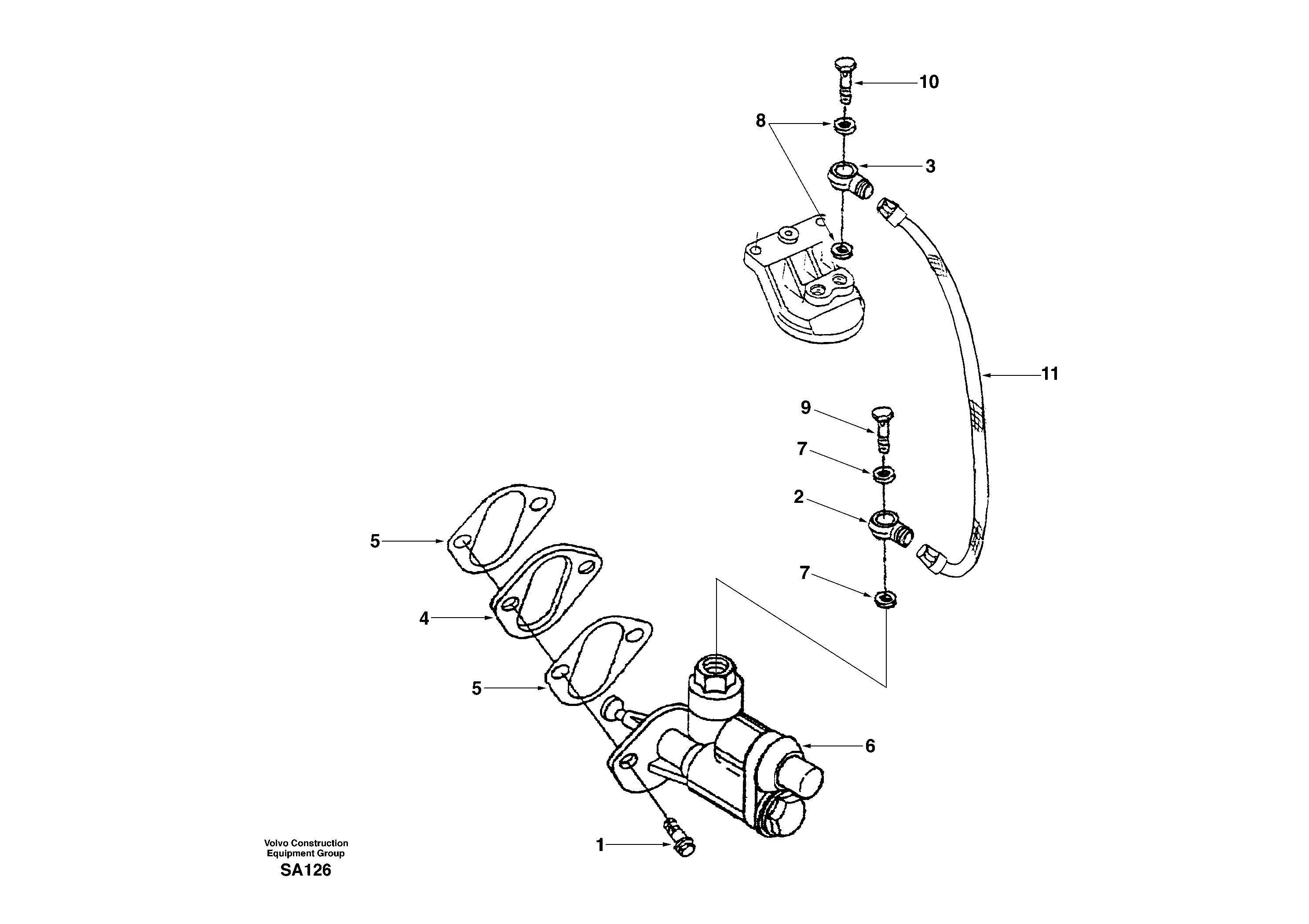 Схема запчастей Volvo EC210 - 17223 Fuel feed pump EC210