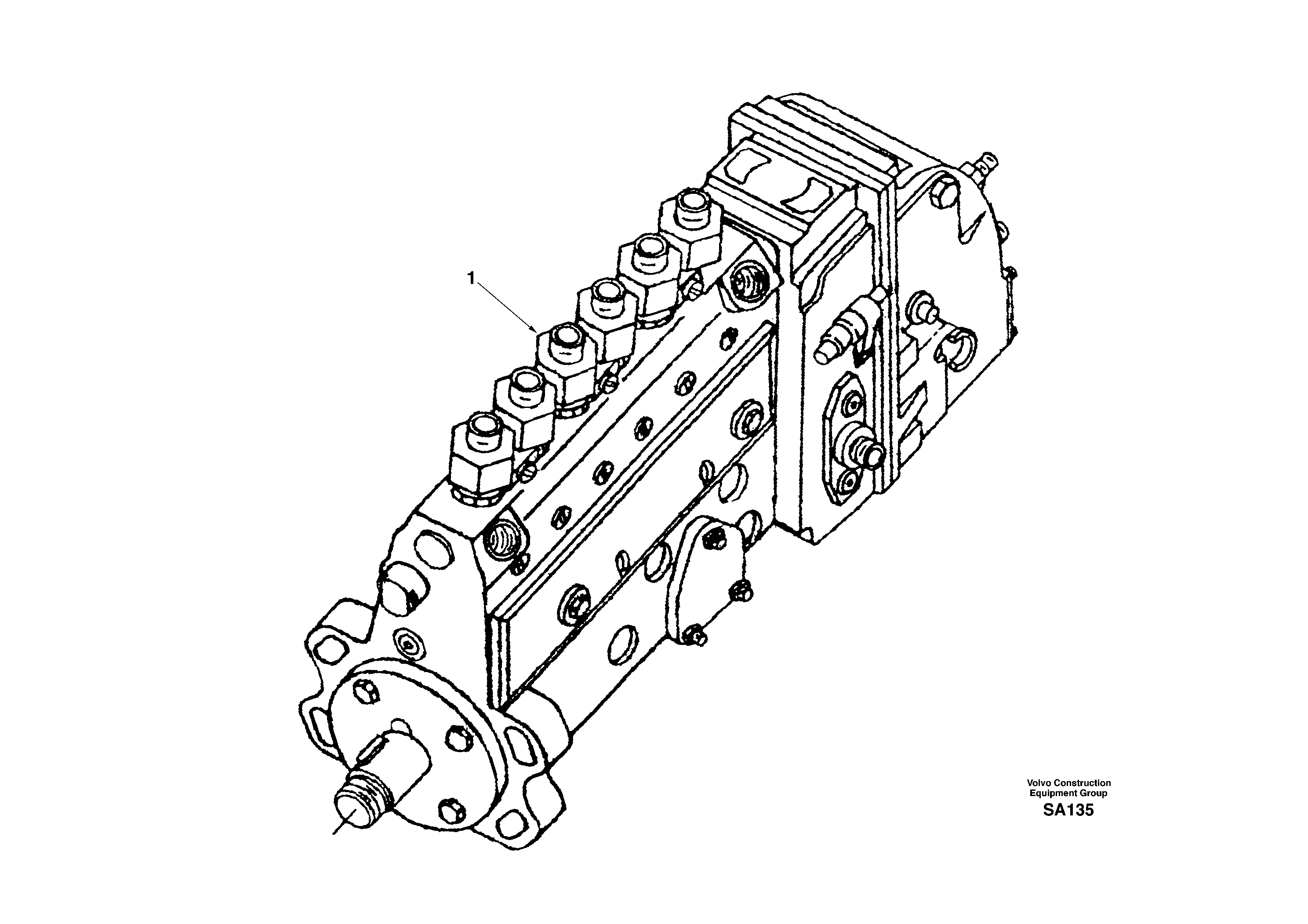 Схема запчастей Volvo EC210 - 17231 Насос EC210