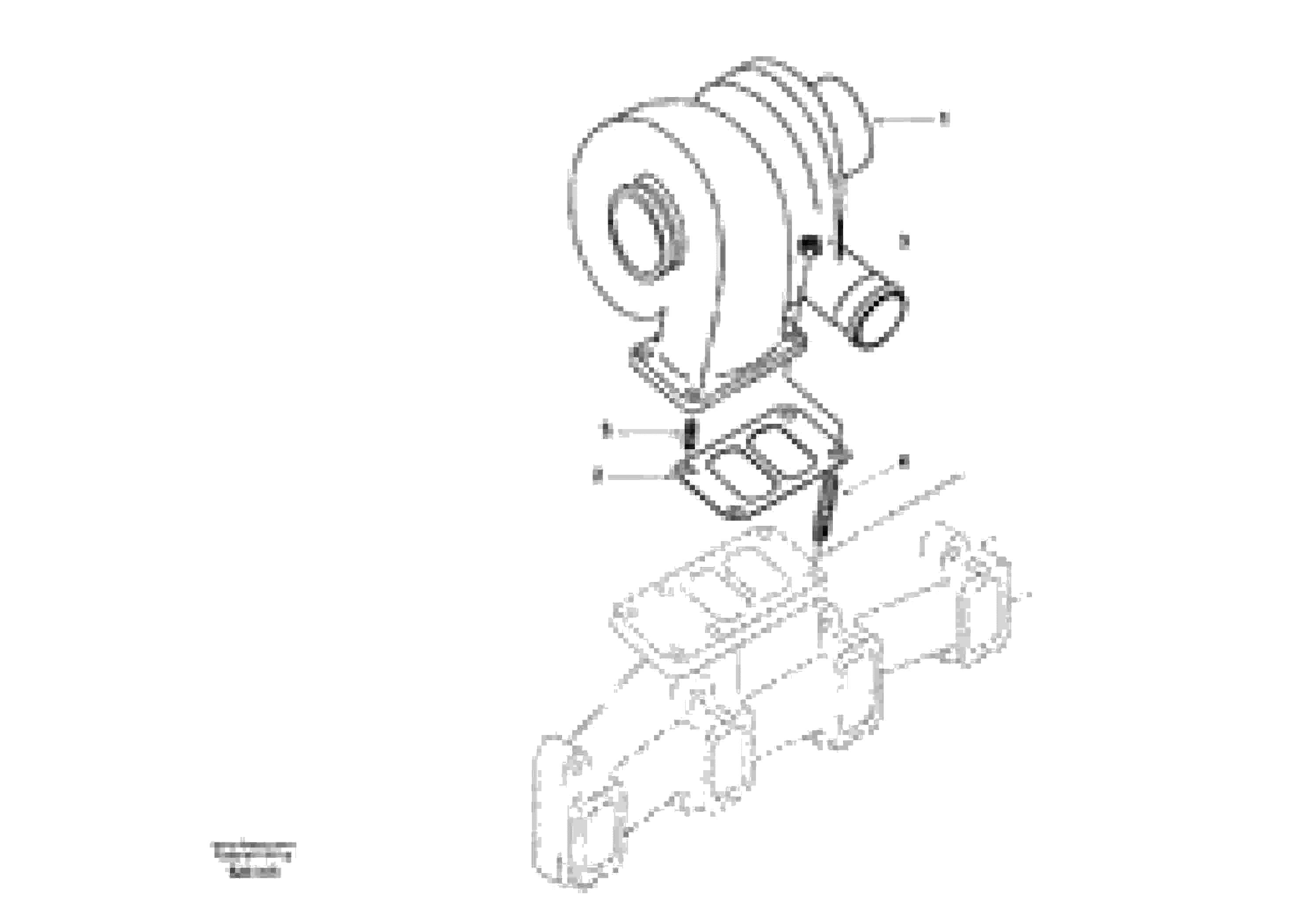 Схема запчастей Volvo EC210 - 33888 Турбокомпрессор (турбина) с установочными деталями EC210