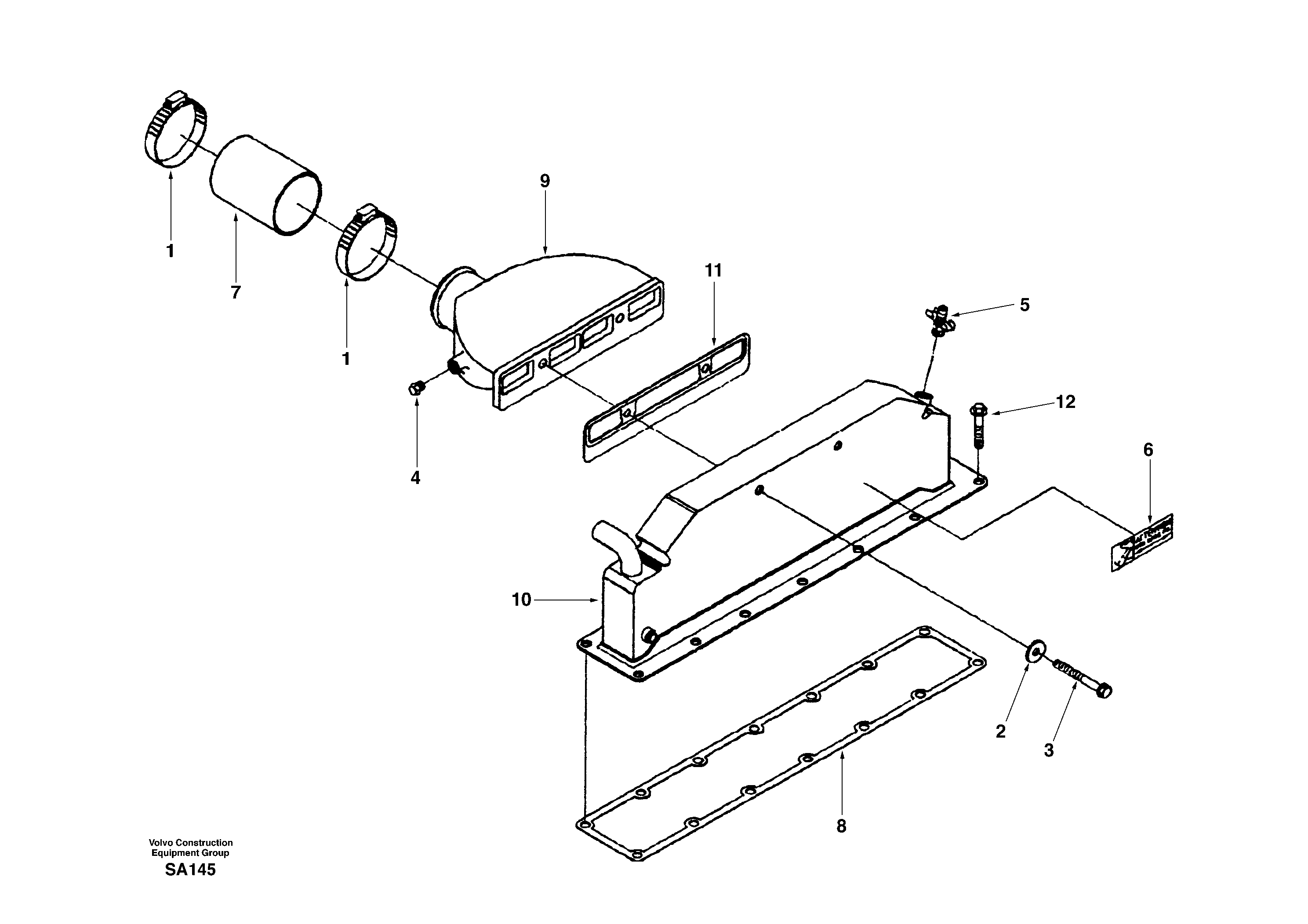 Схема запчастей Volvo EC210 - 17237 Intercooler EC210