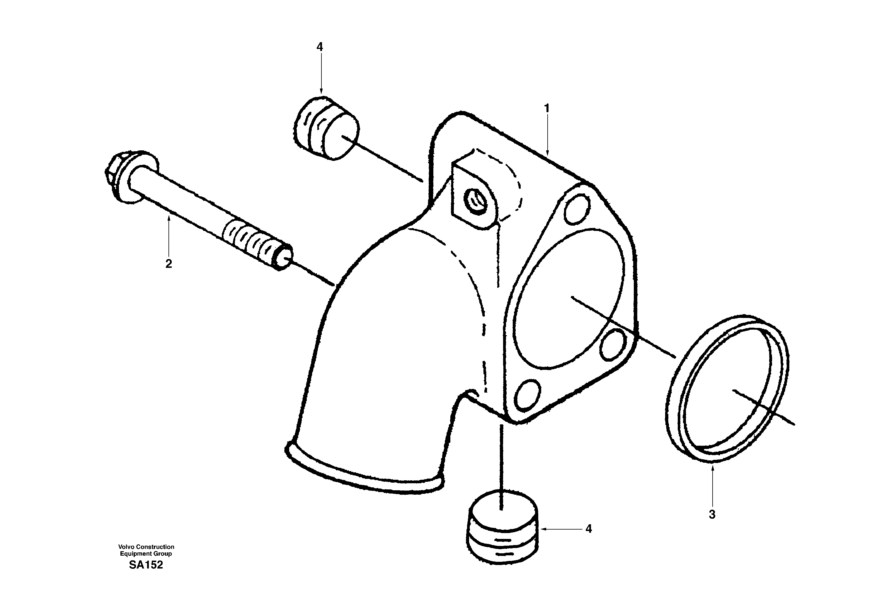 Схема запчастей Volvo EC210 - 30138 Water inlet connection EC210