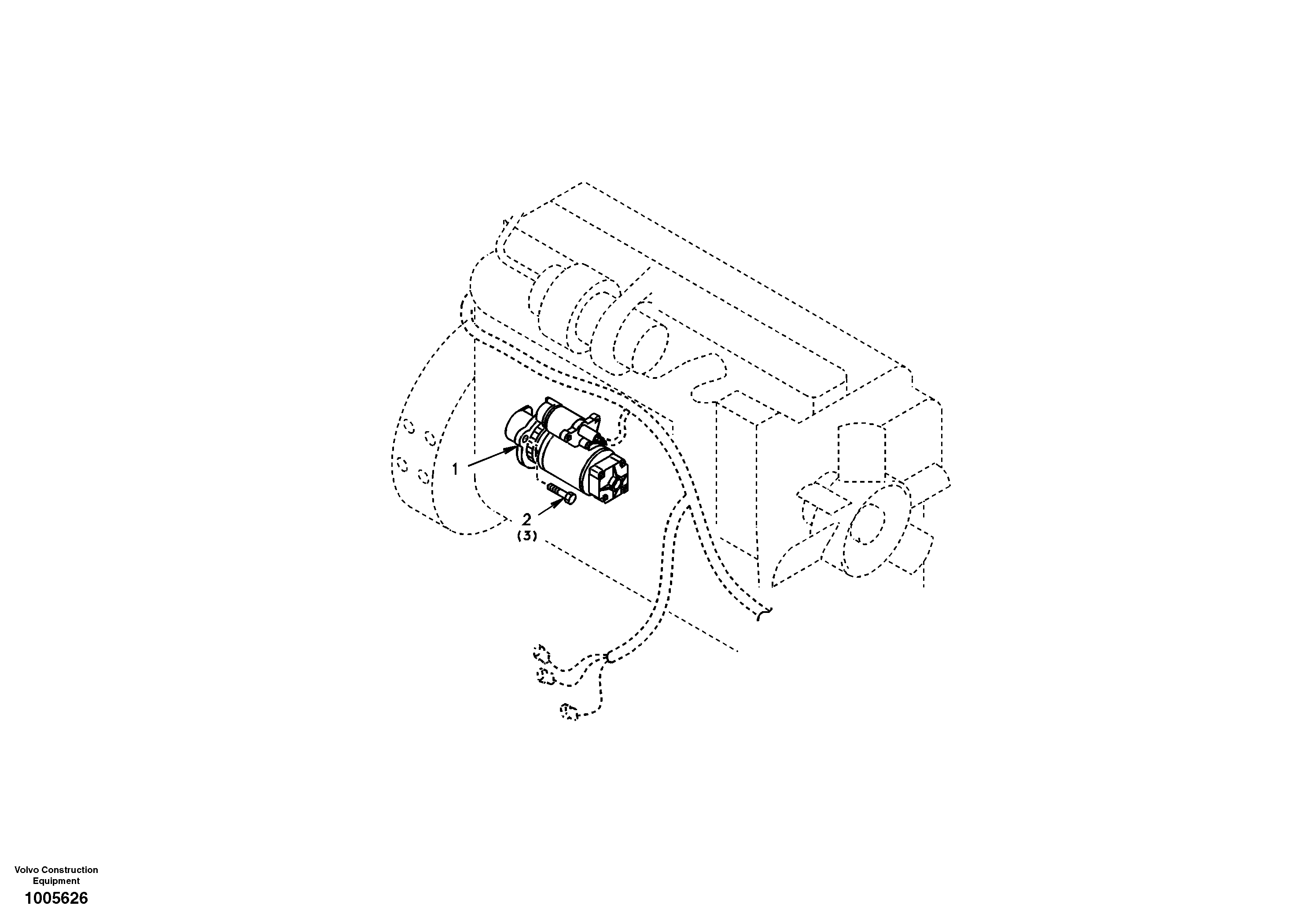 Схема запчастей Volvo EC210 - 17244 Starter motor, mounting EC210